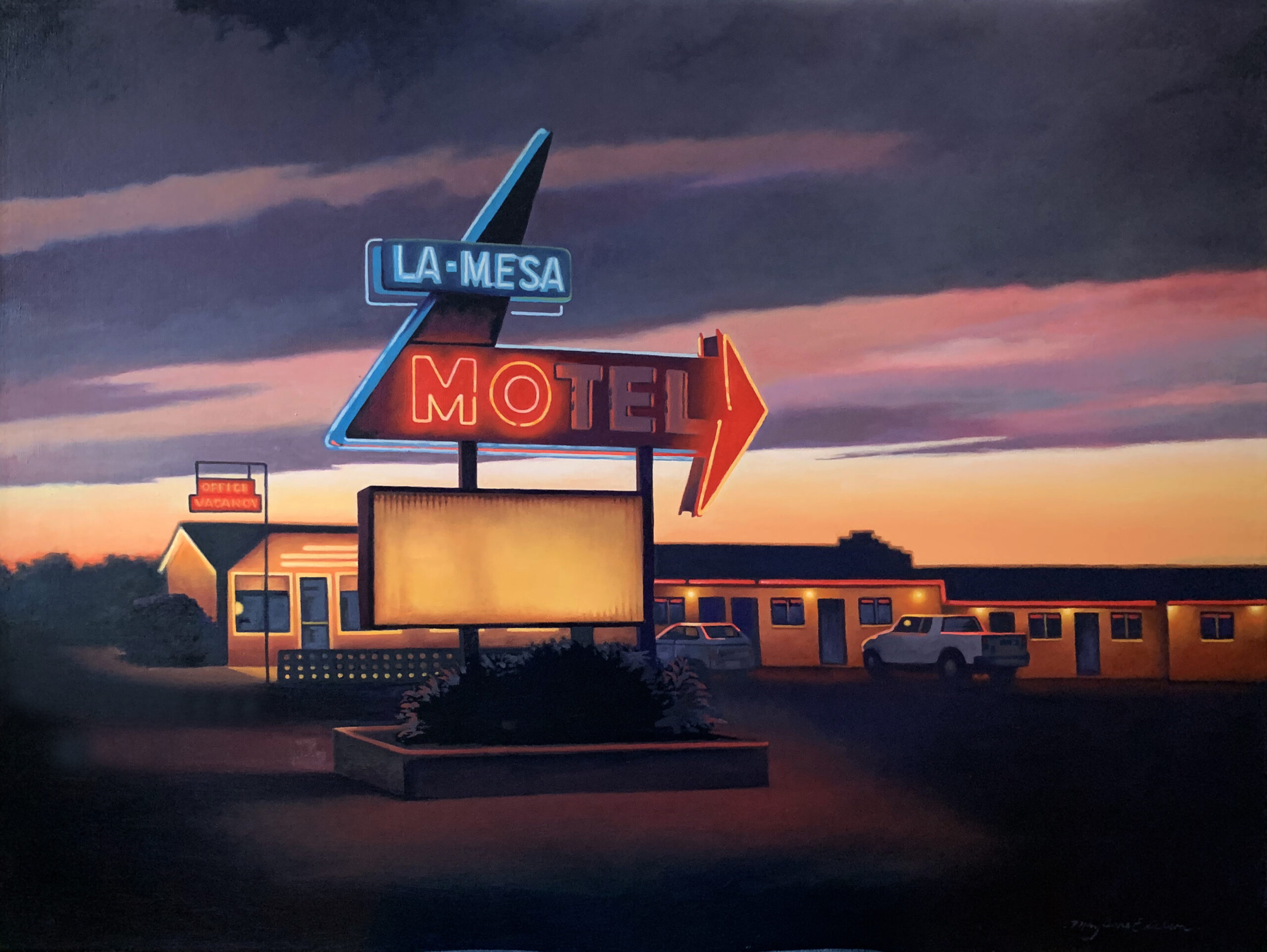 Route 66 vintage neon sign