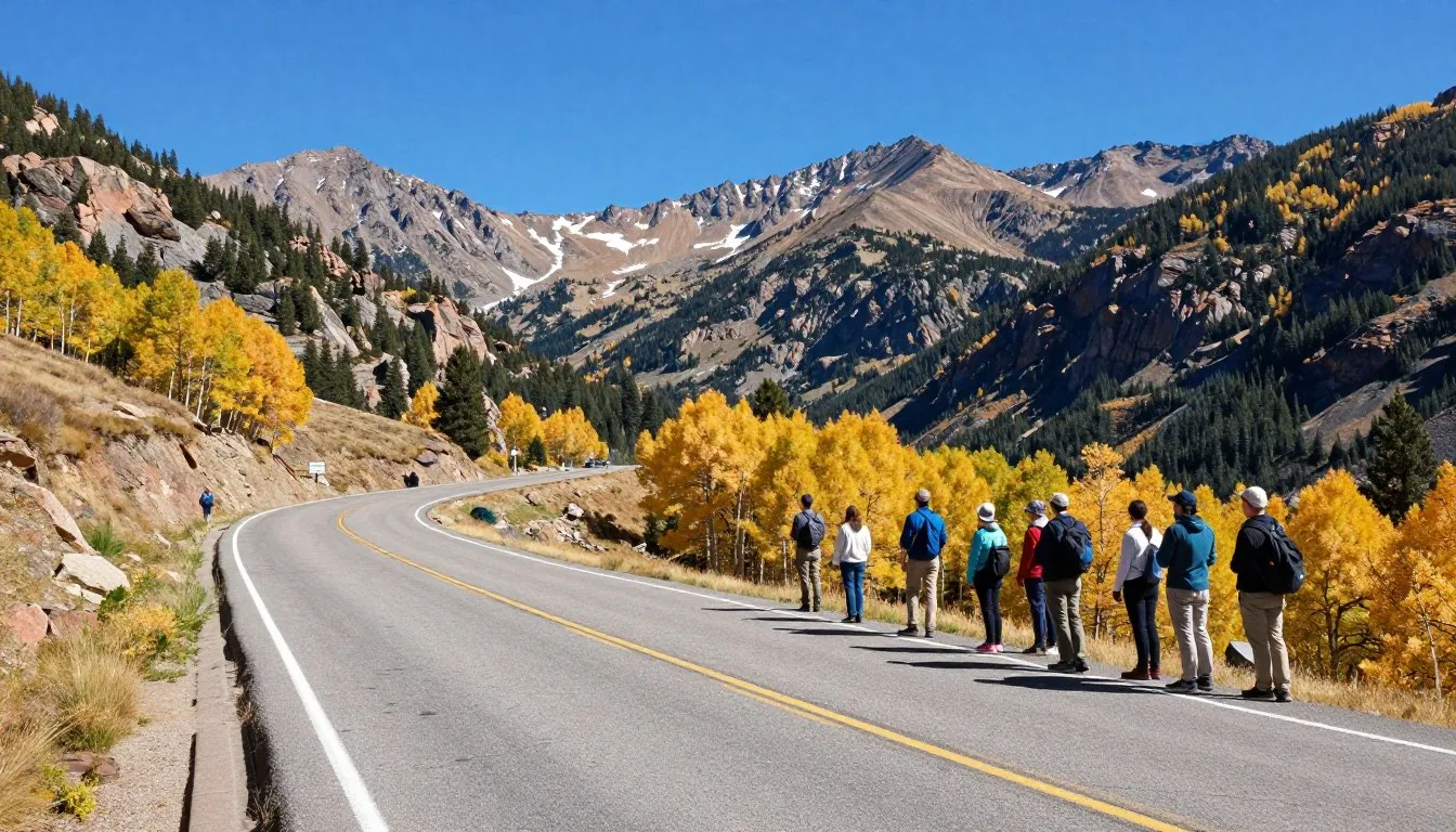 Pikes Peak Highway winding road
