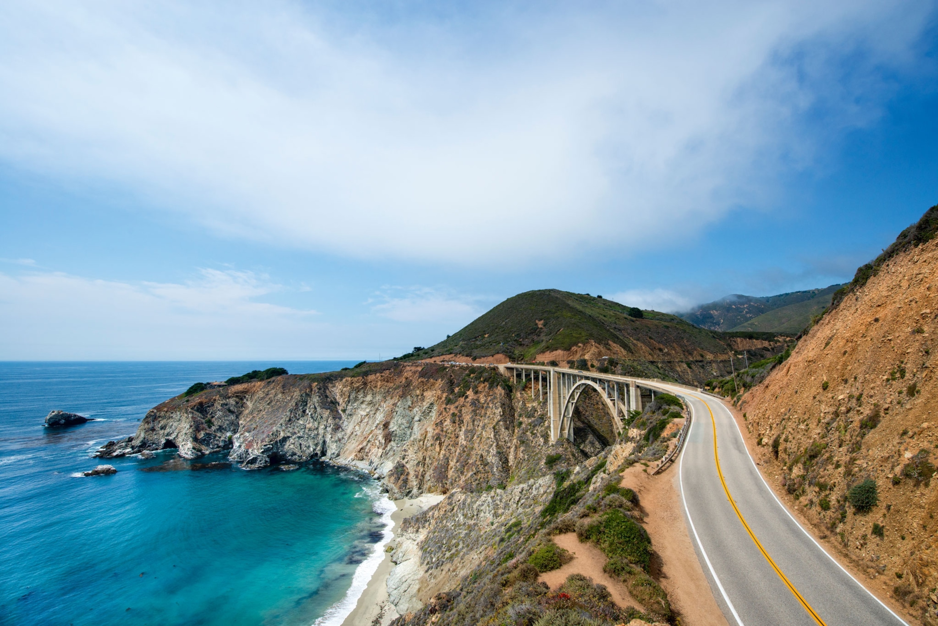 pacific coast highway big sur cliffs