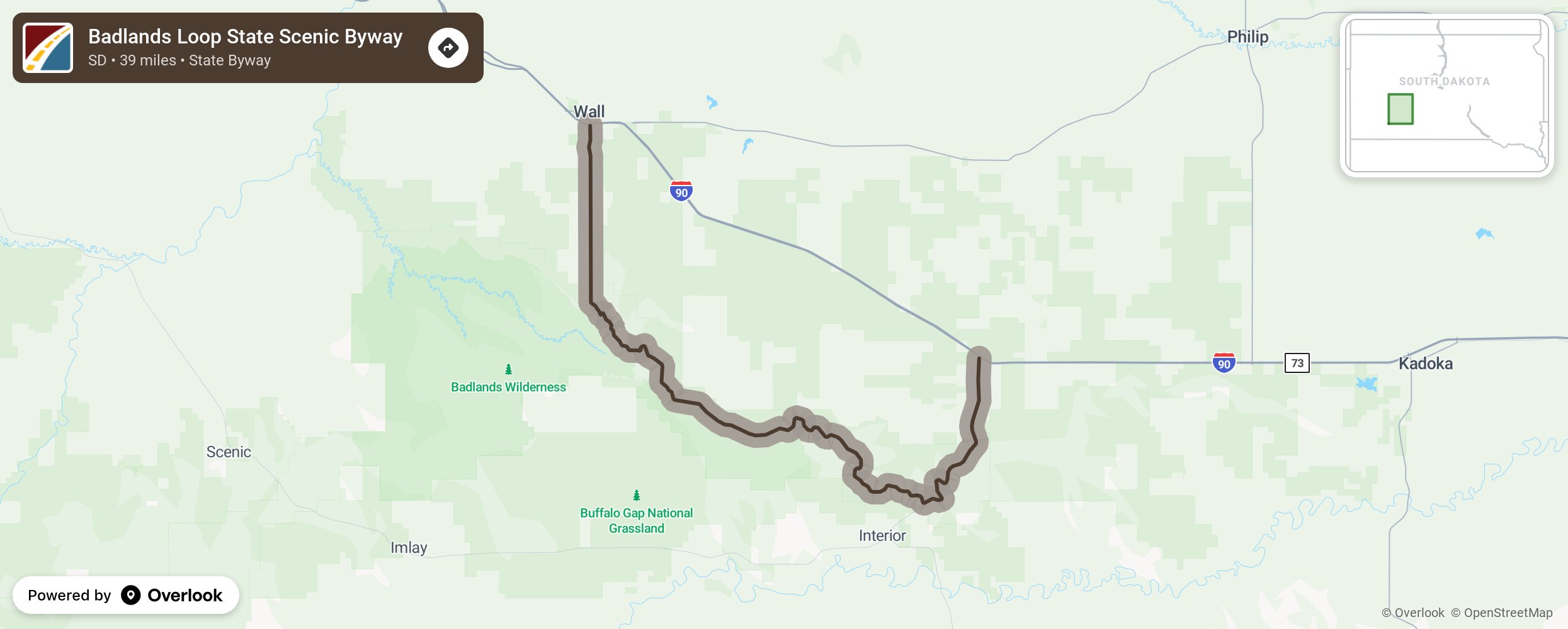 badlands loop scenic drive
