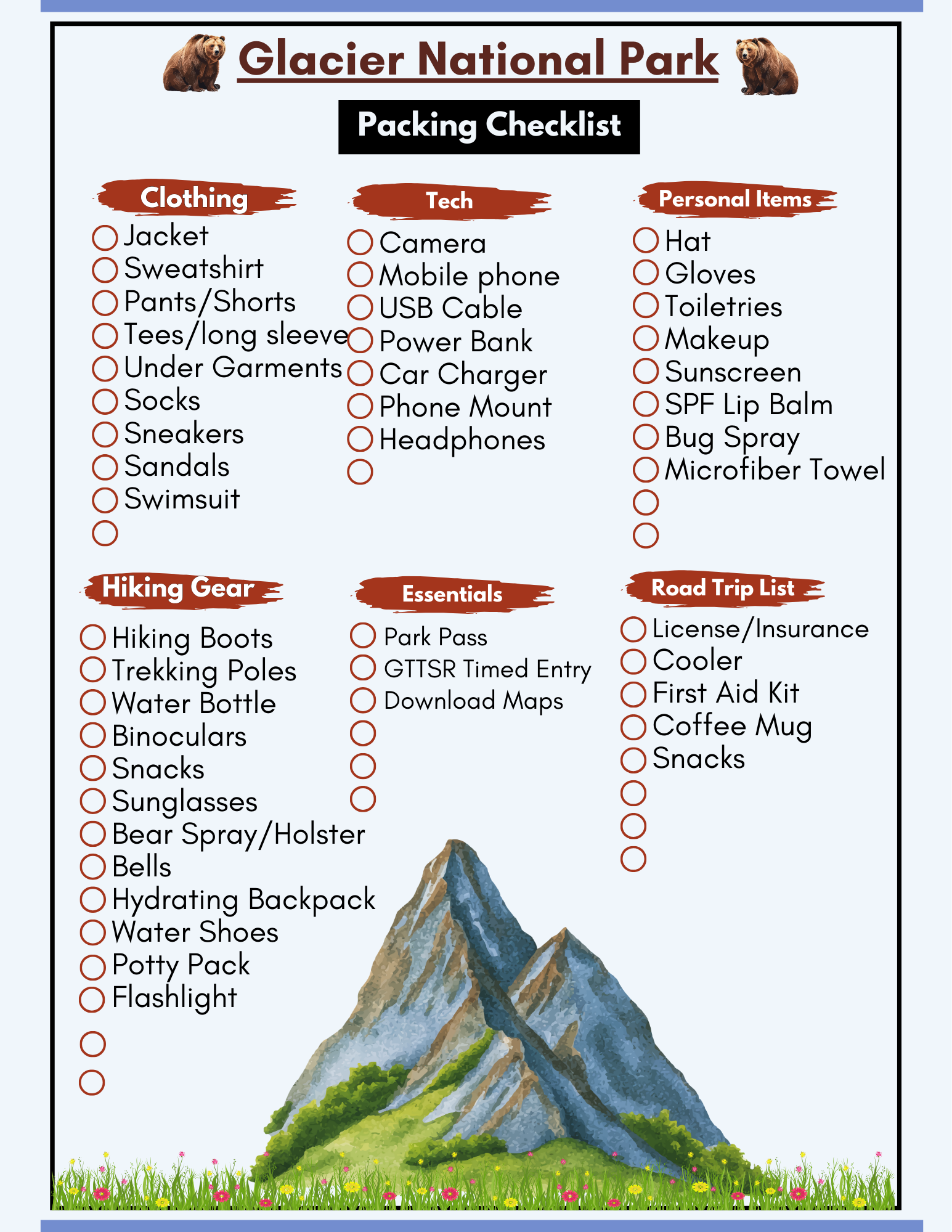 hiking gear essentials for national parks