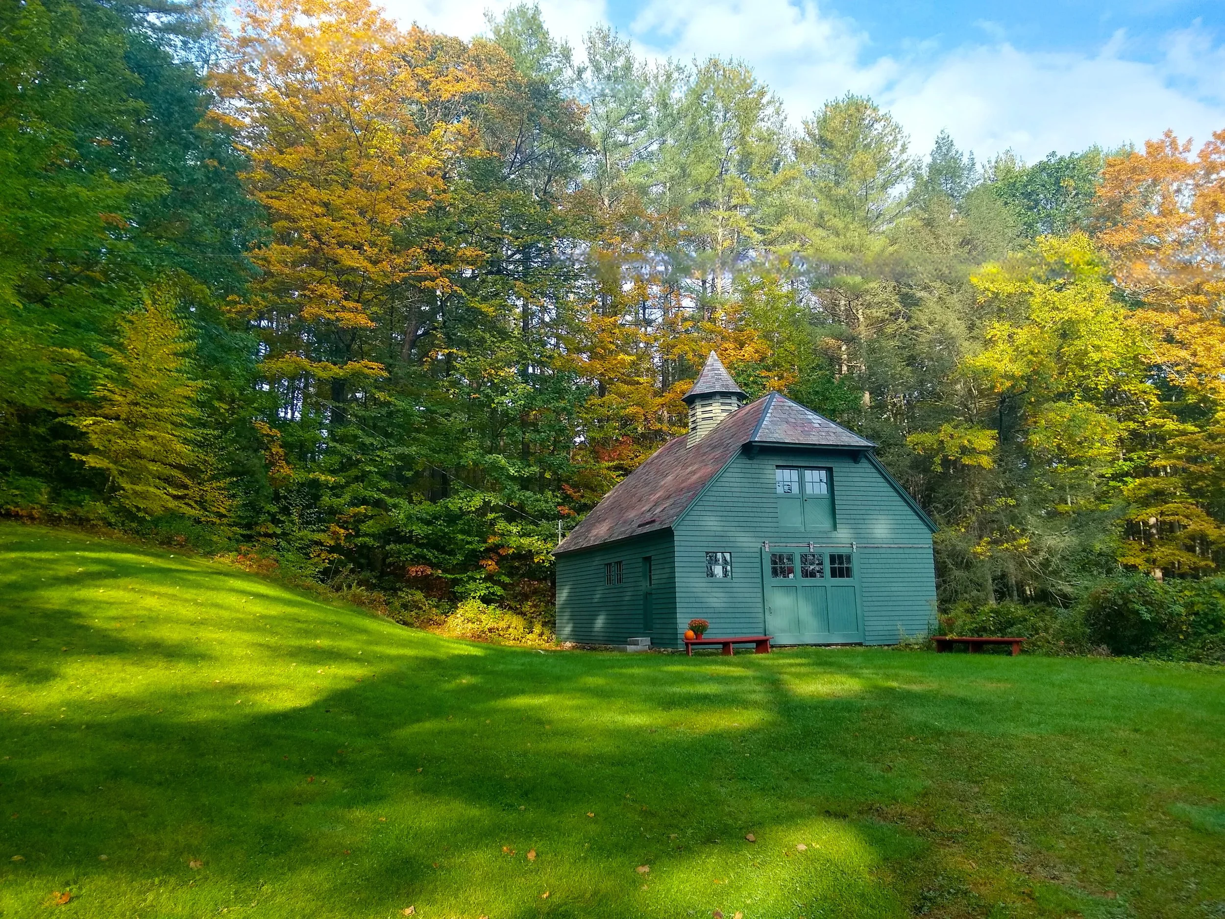 romantic autumn landscape usa
