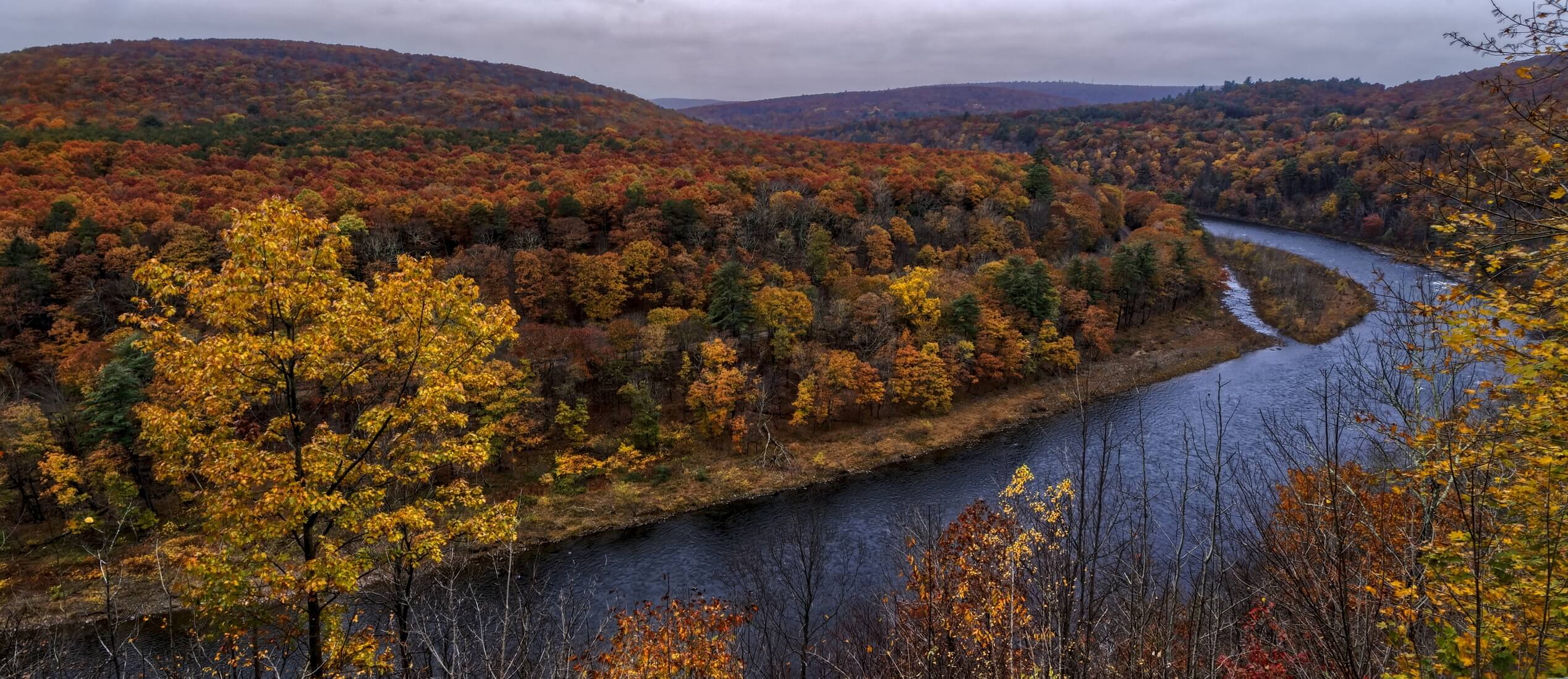 Catskill Mountains autumn landscape