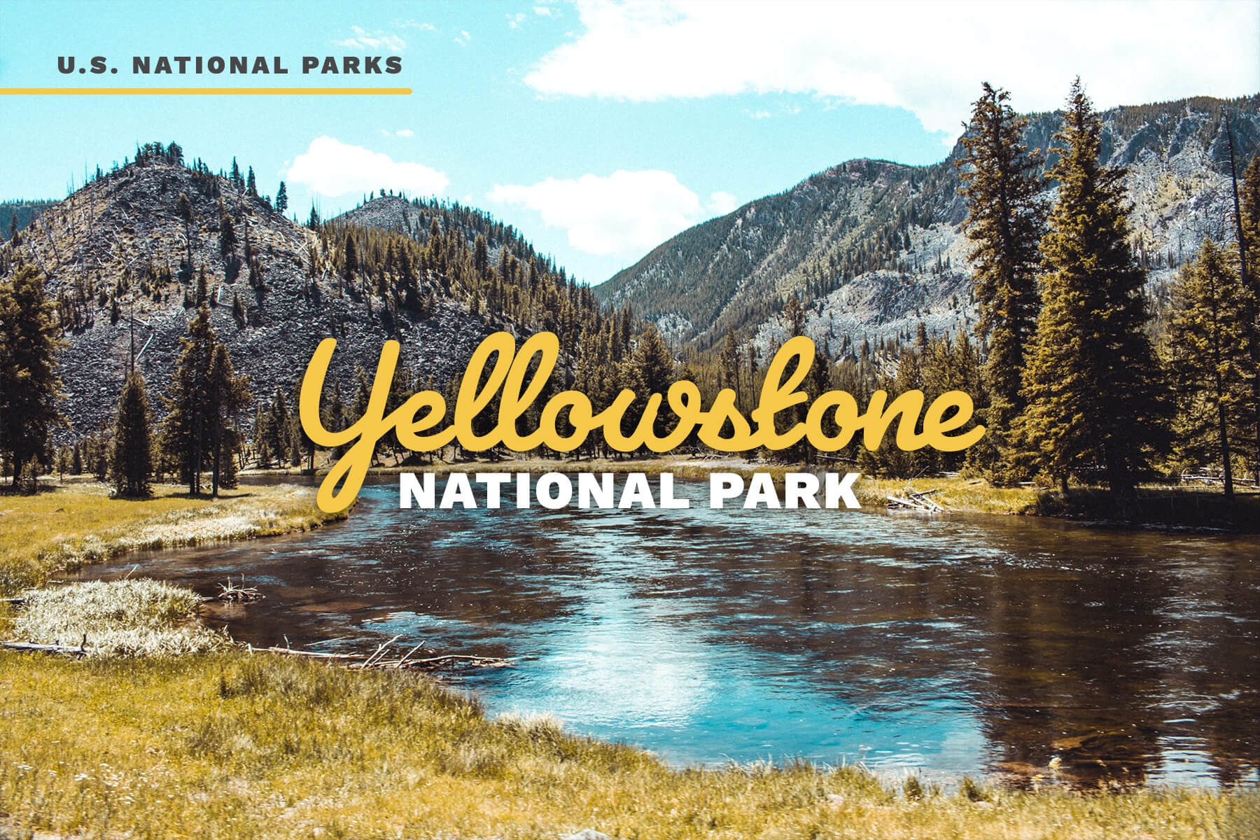 Yellowstone National Park fall landscape