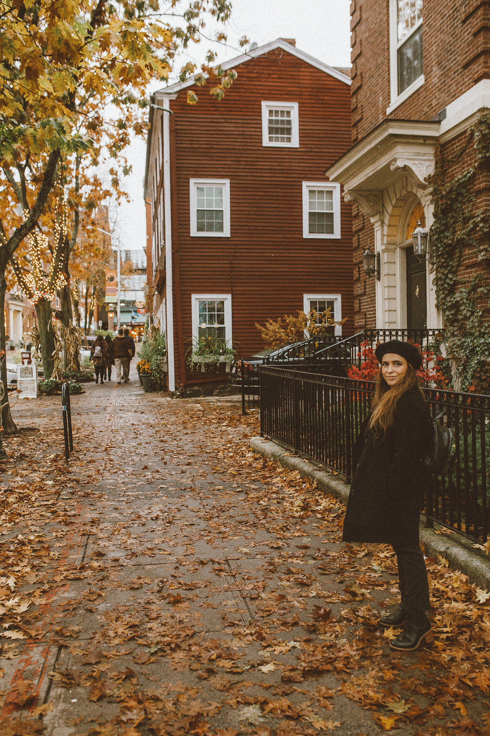 Salem Massachusetts autumn street