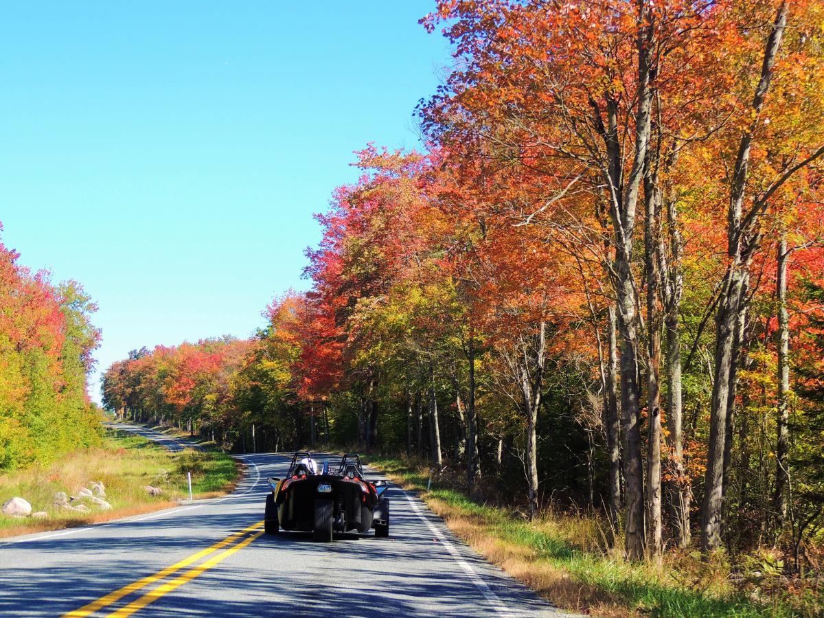 Pocono Mountains autumn landscape