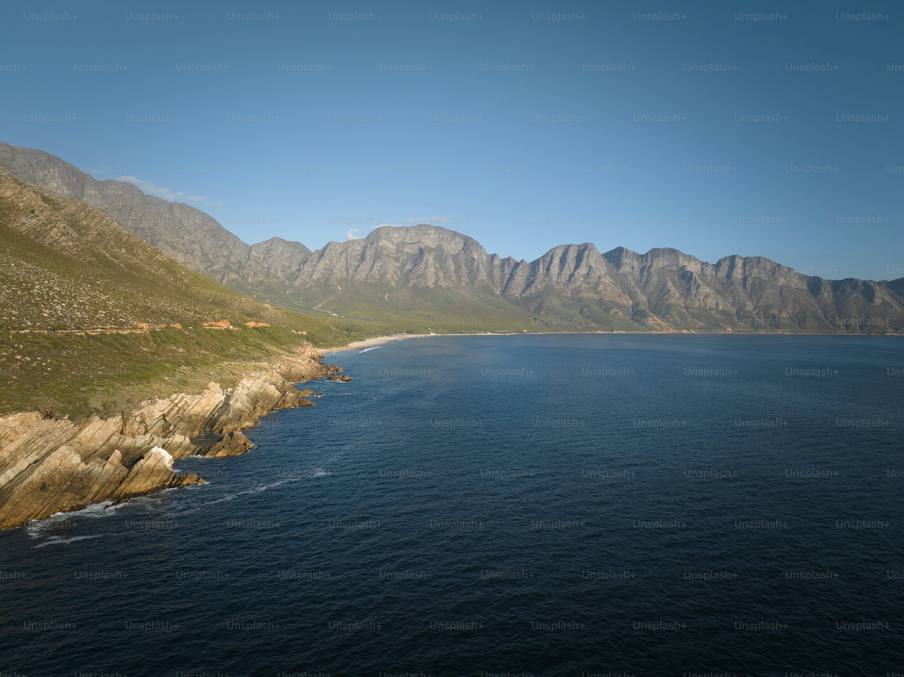 Cape Town coastline and mountains