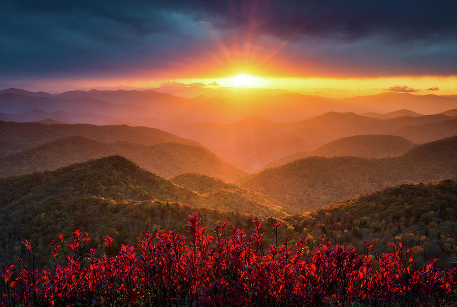 Blue Ridge Parkway autumn landscape