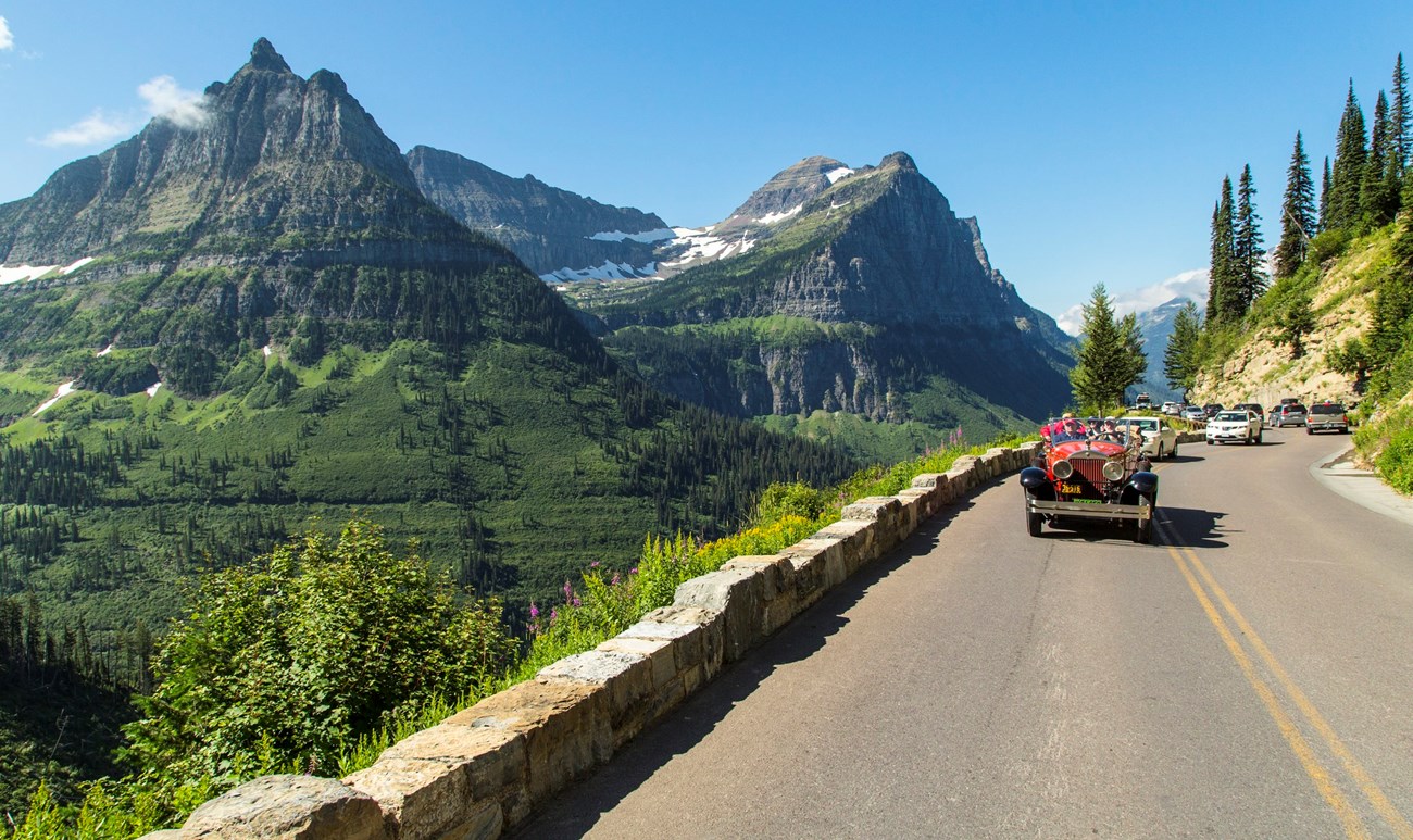 scenic mountain road trip national park