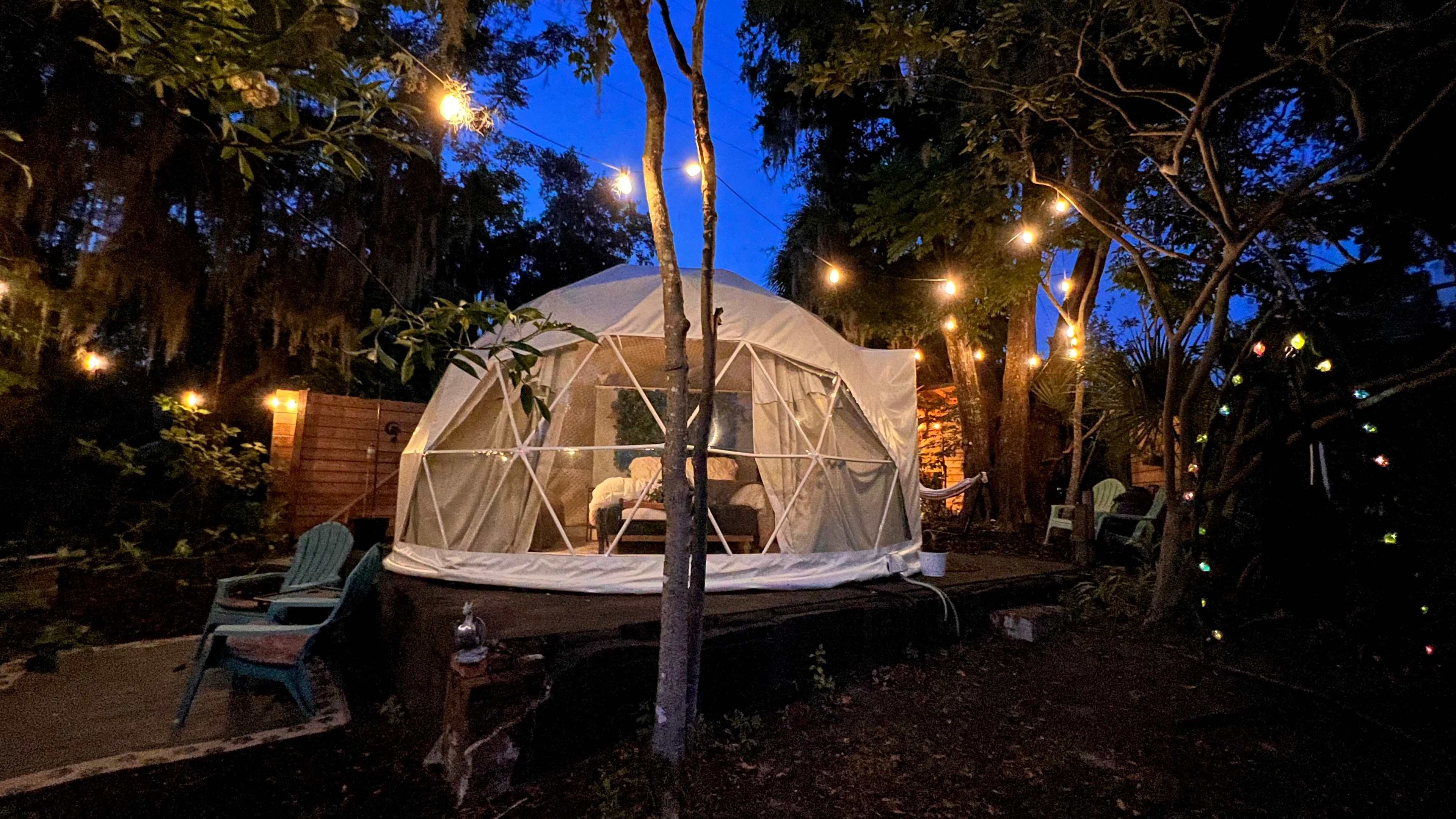 Nightsky Camps geodesic dome stargazing