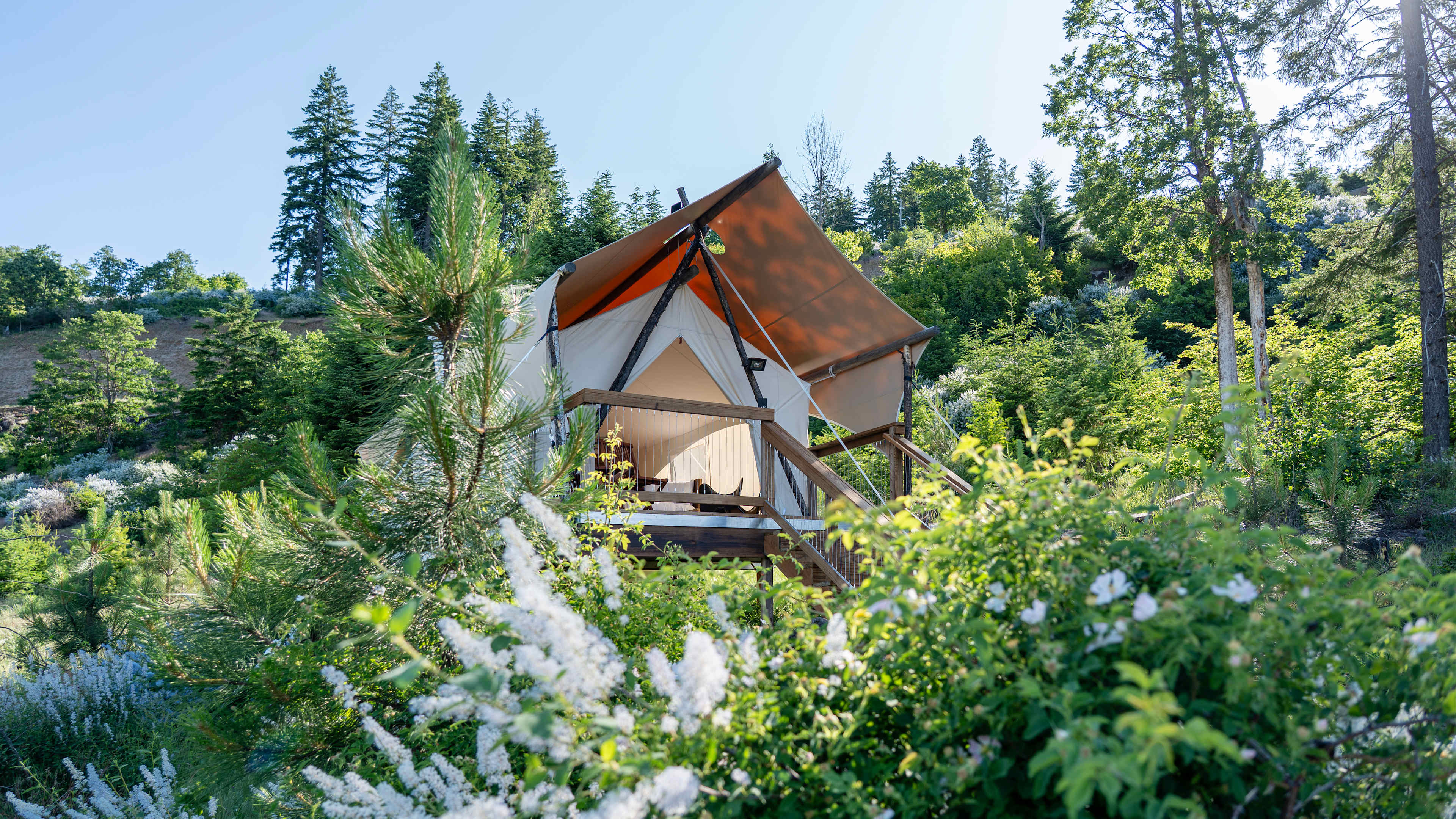 Under Canvas Columbia River Gorge Stargazer tent