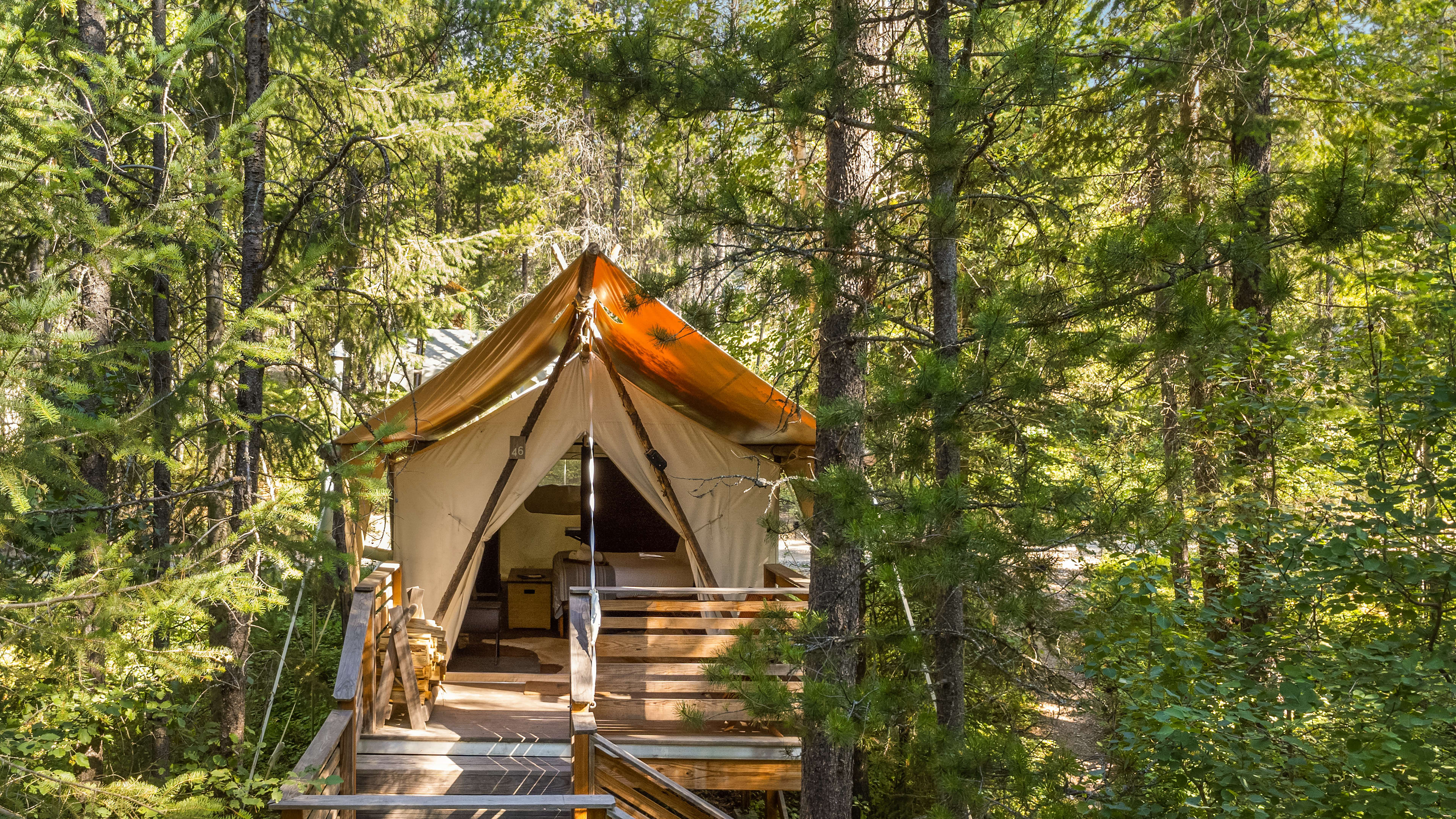 under canvas glacier national park tents