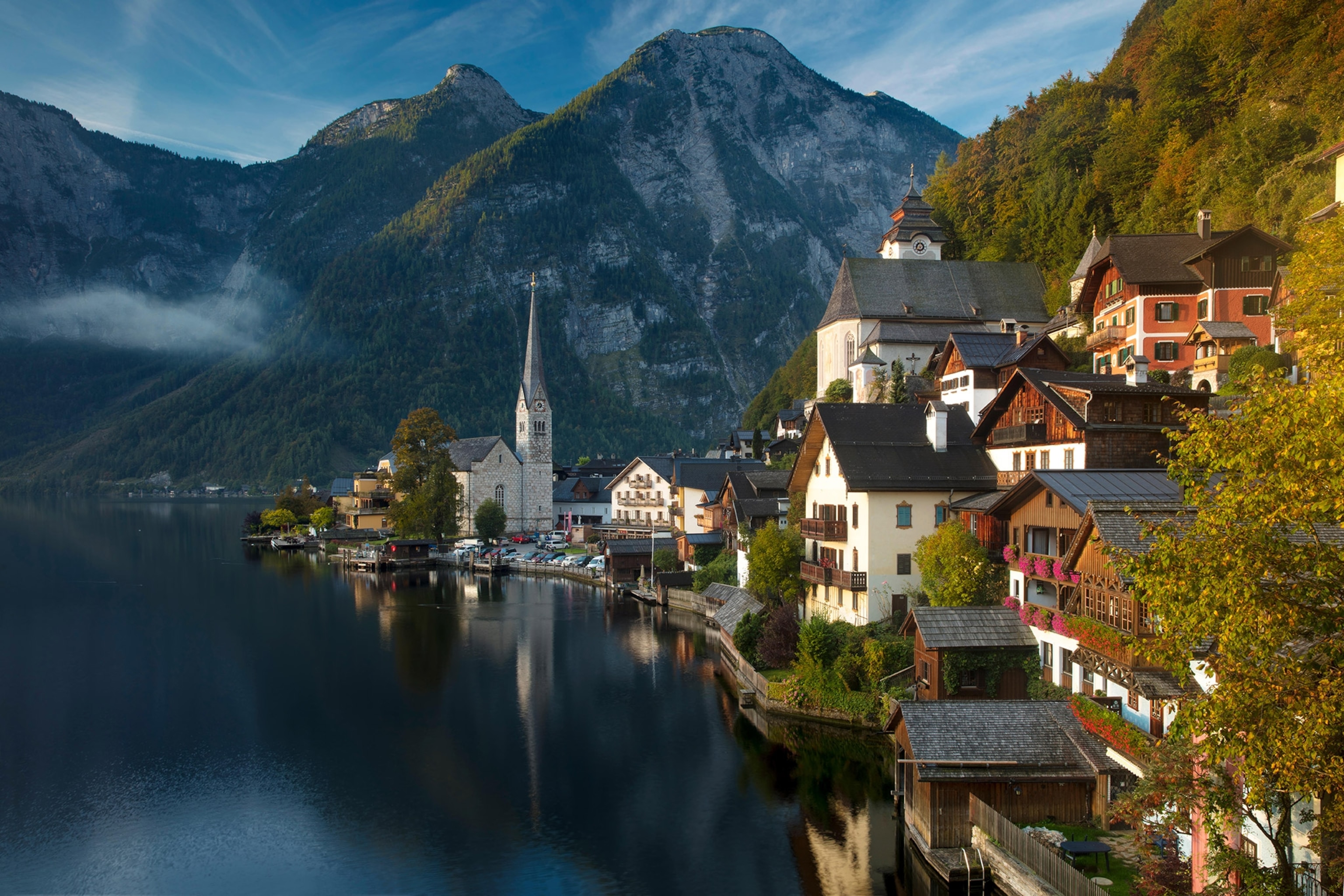 hallstatt austria lake village