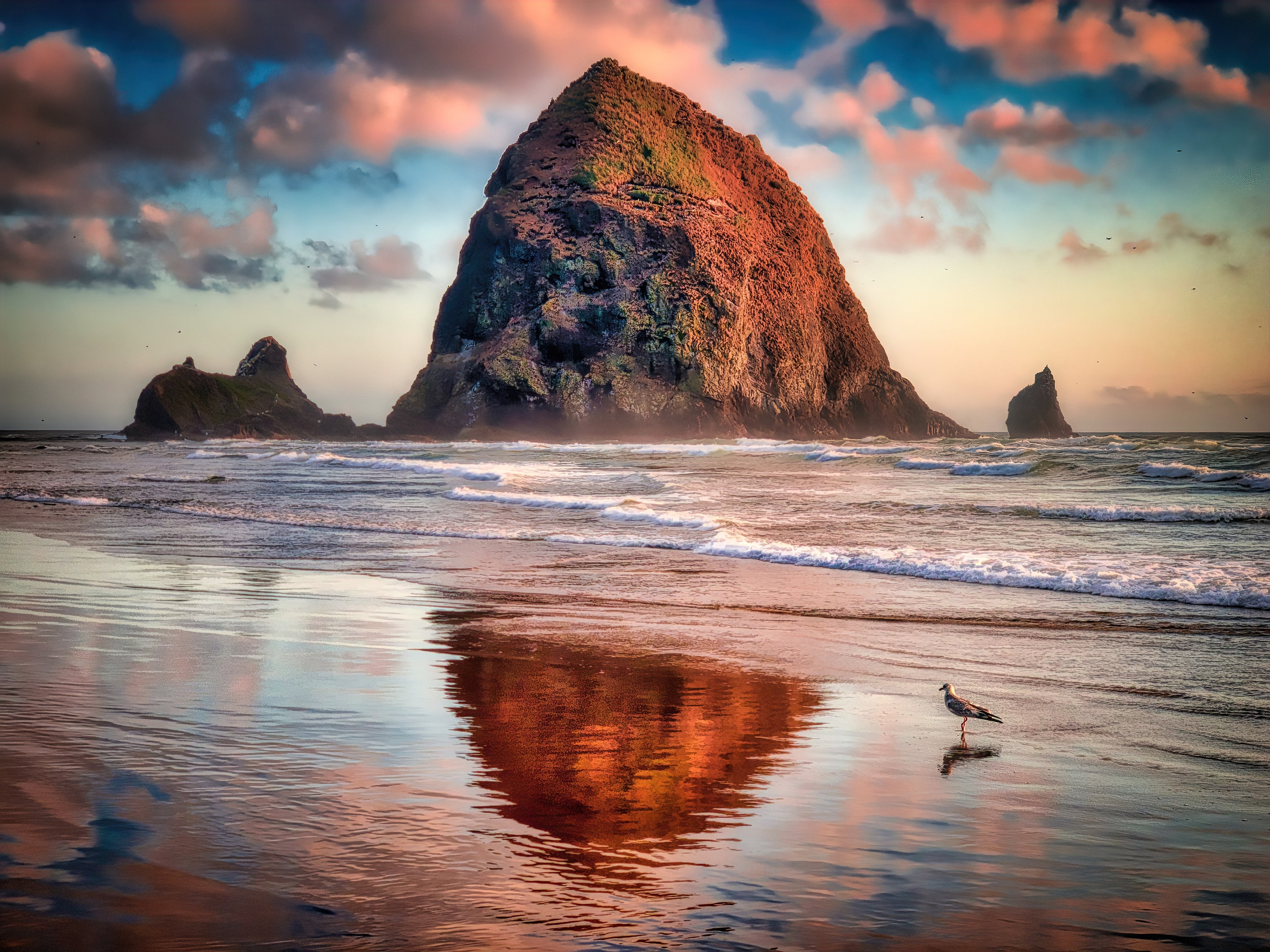 cannon beach haystack rock oregon