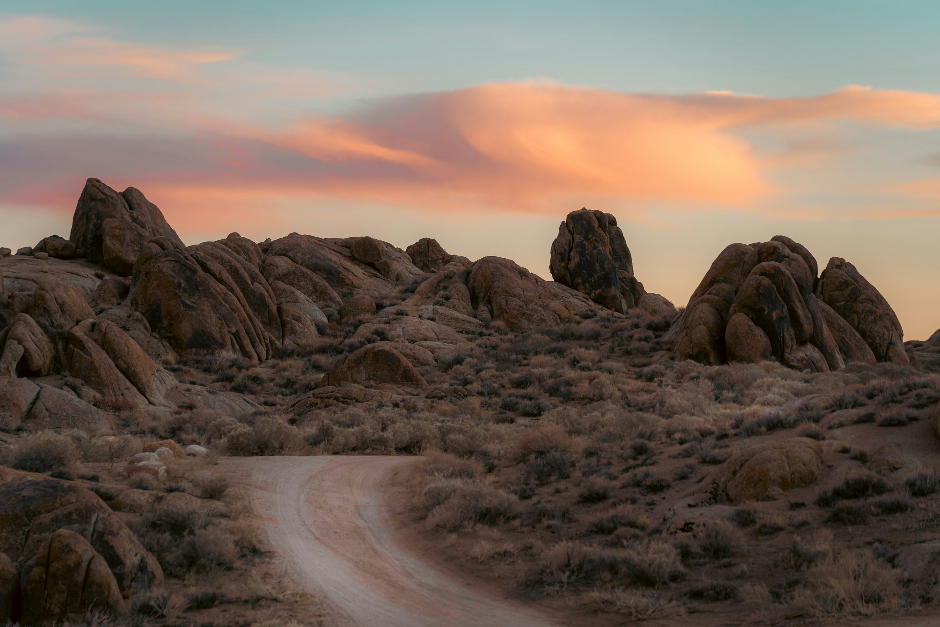 Alabama Hills California desert landscape
