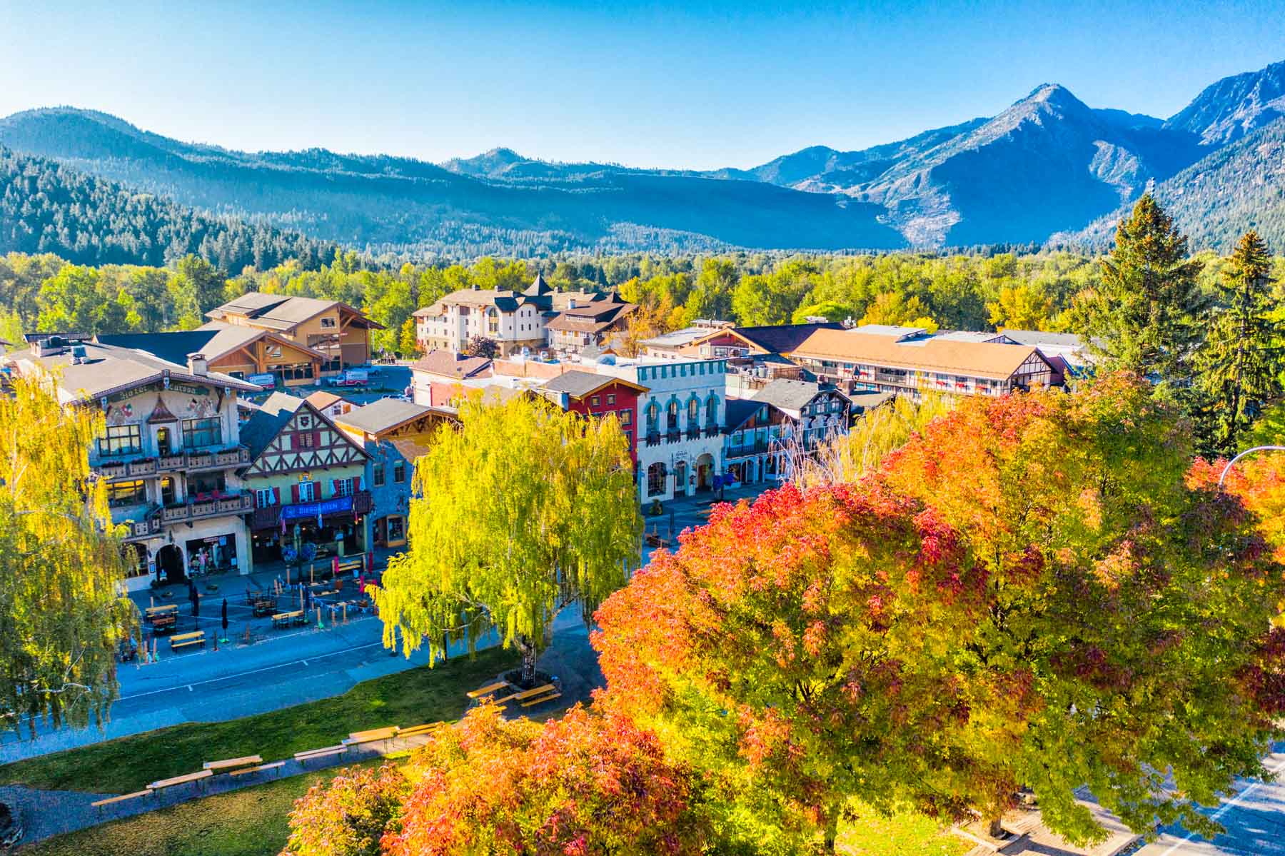 Leavenworth Washington fall Bavarian
