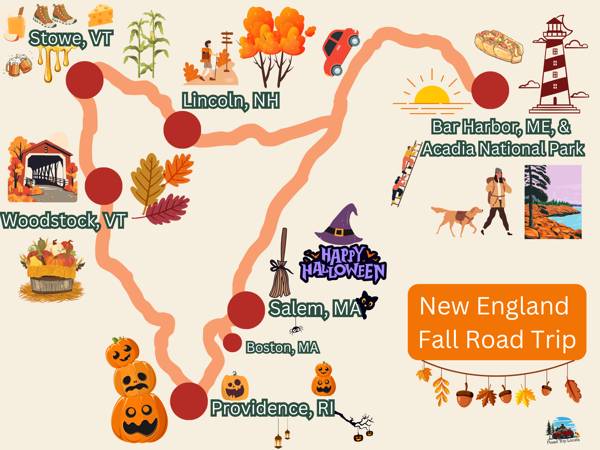 maine fall foliage road trip