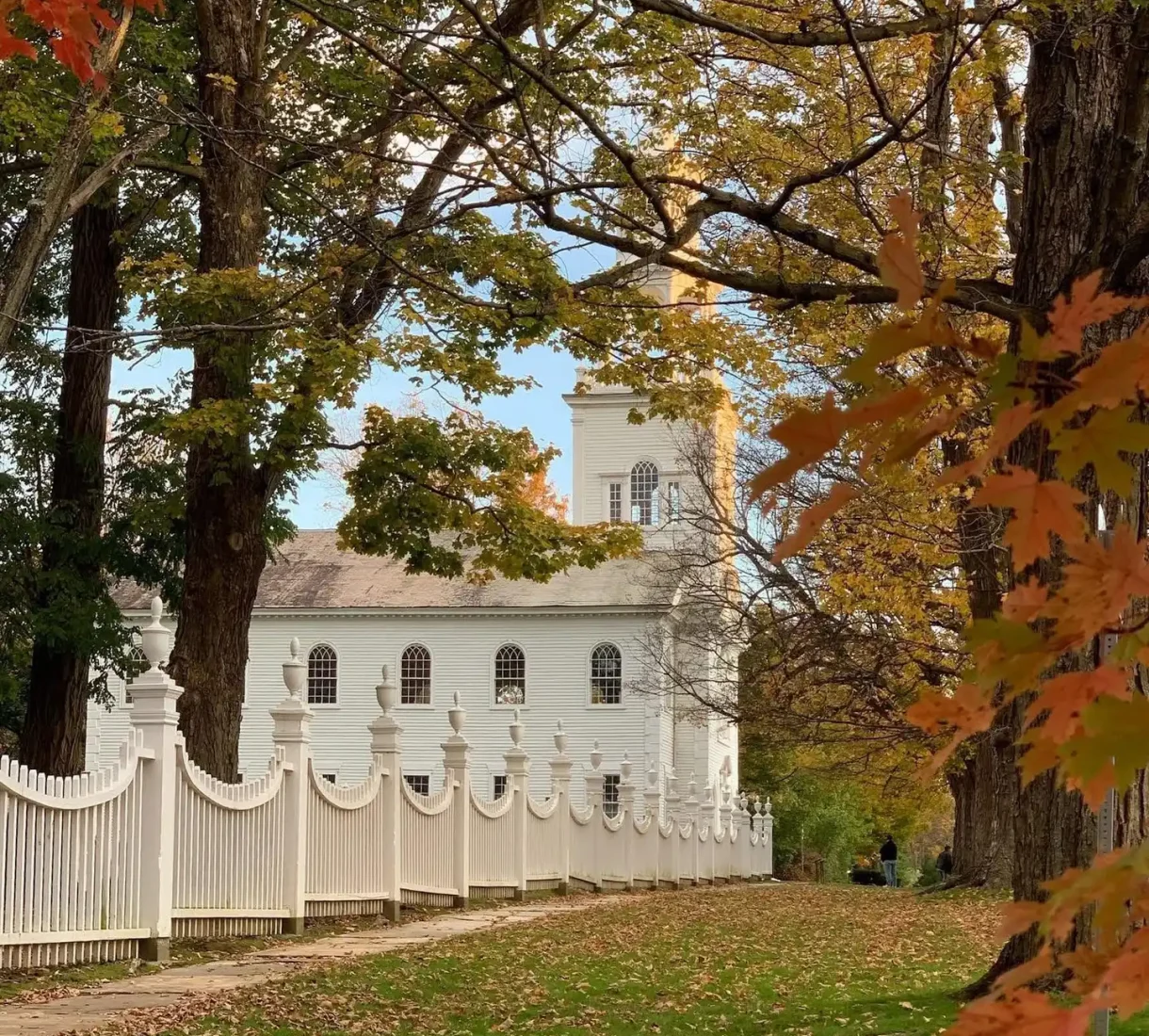Bennington Vermont Old First Church fall