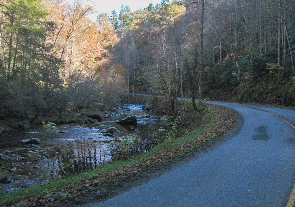 Little River Road Smoky Mountains autumn