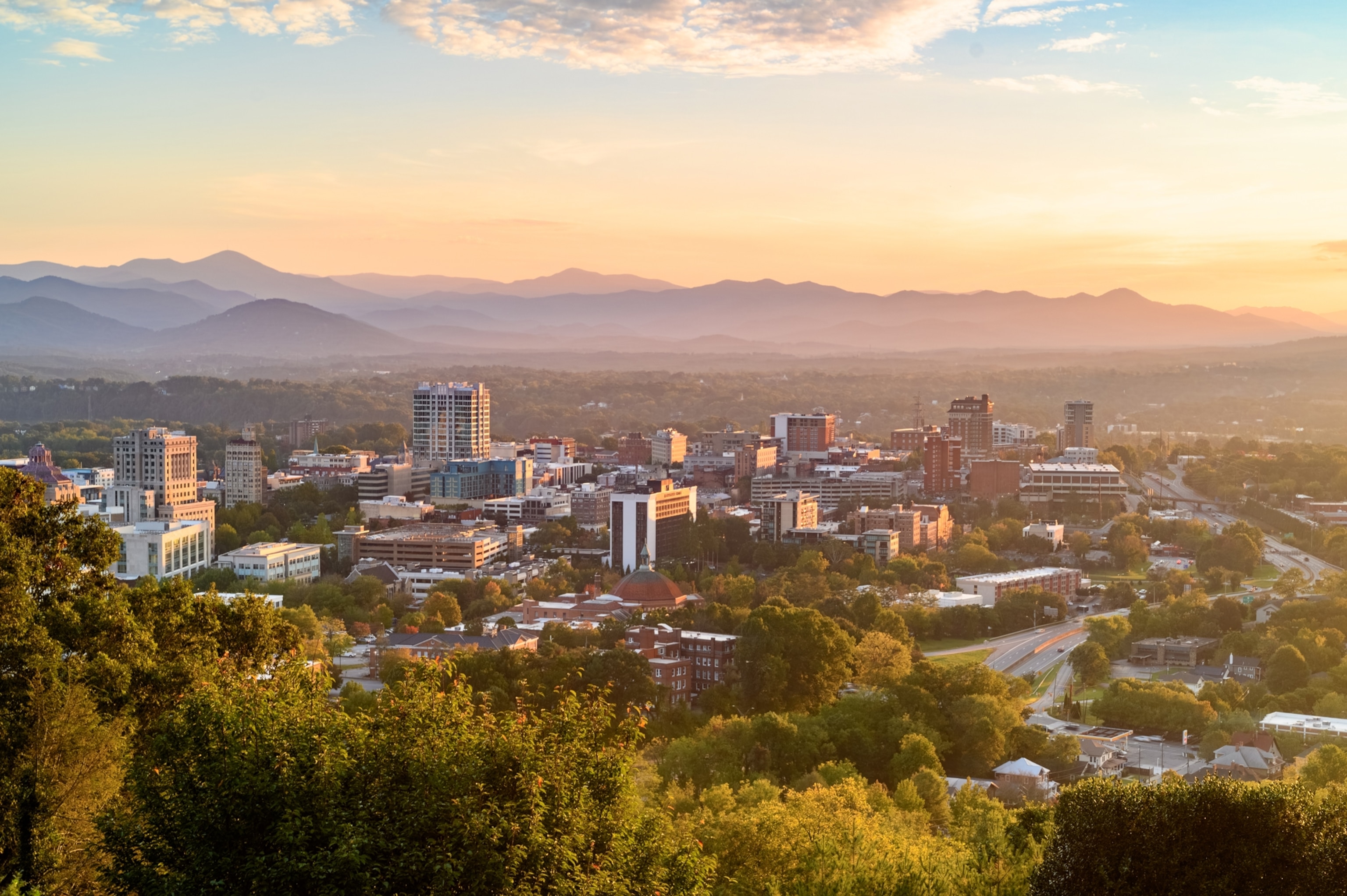 asheville north carolina downtown fall