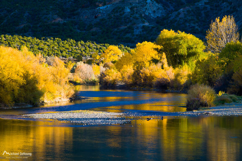 Taos New Mexico Rio Grande fall colors