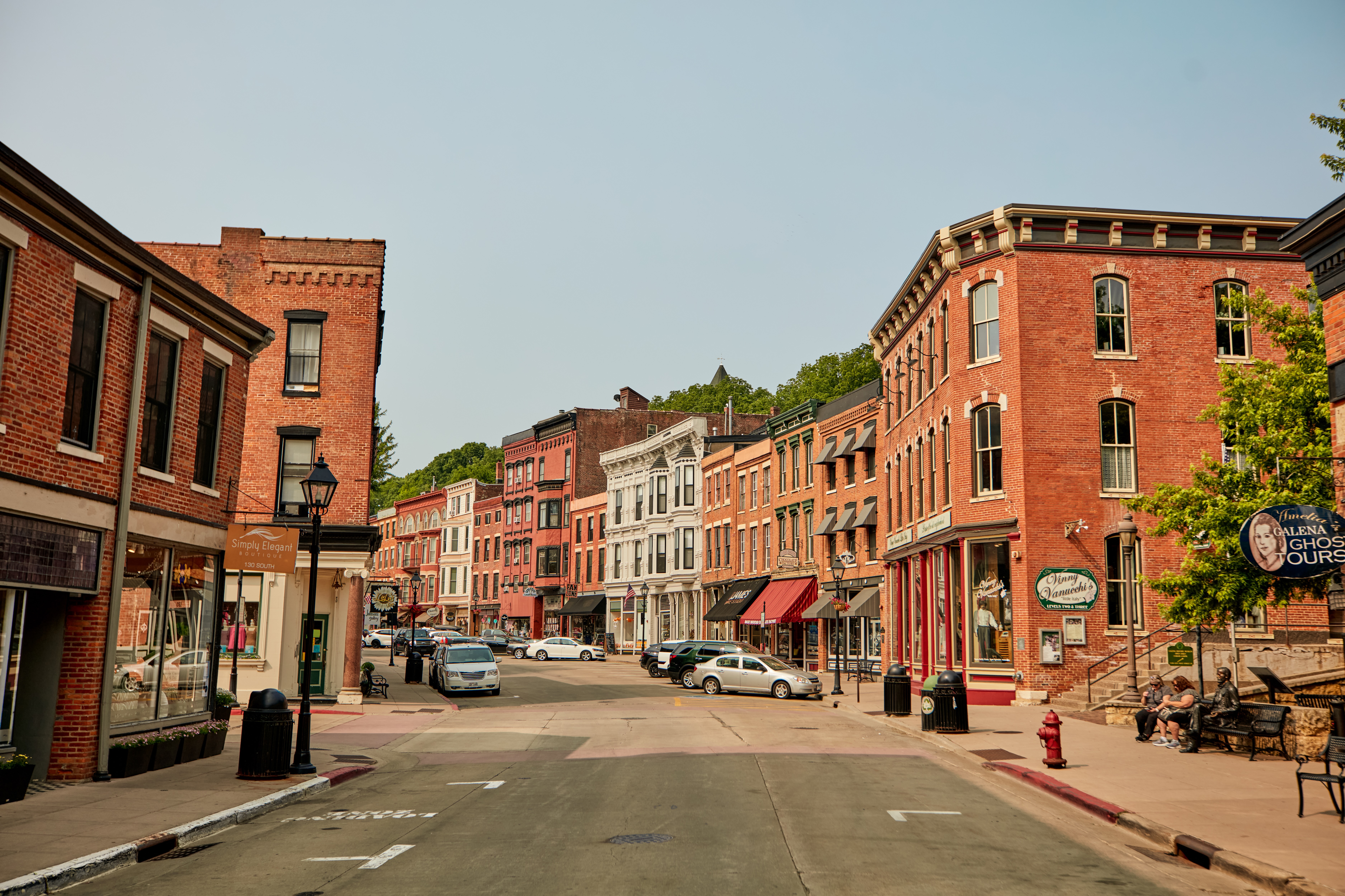 Galena Illinois historic downtown fall