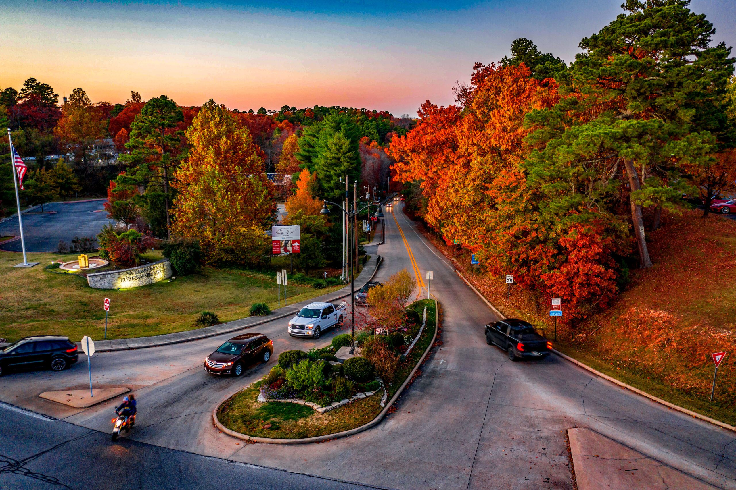 Eureka Springs Arkansas fall foliage