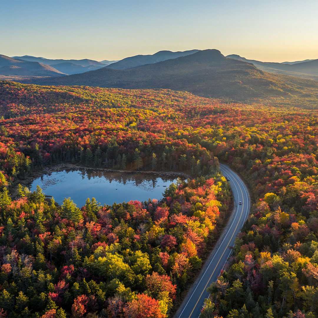 Kancamagus Highway fall colors New Hampshire