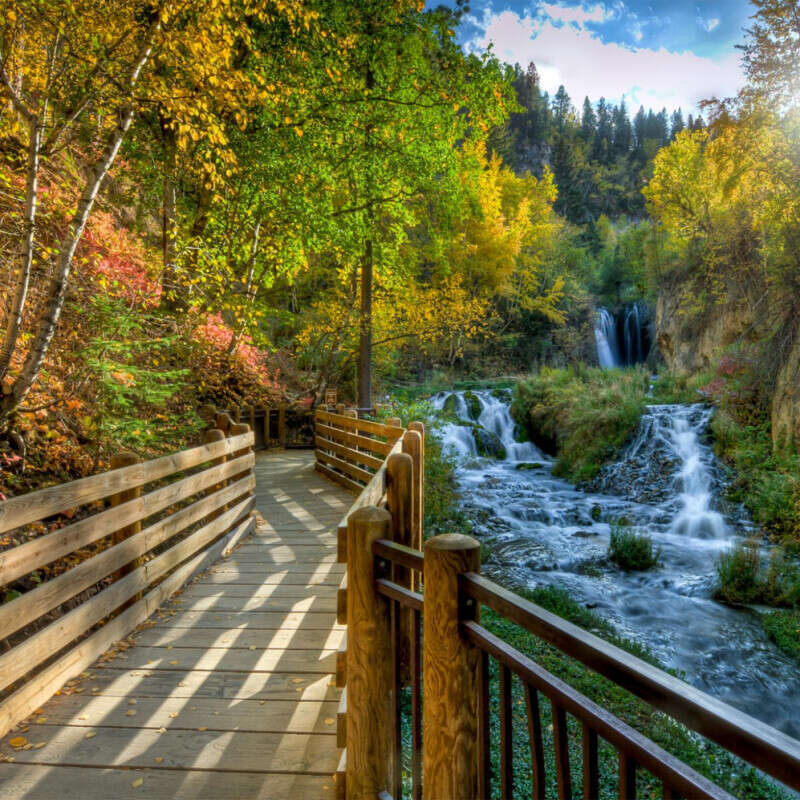 Spearfish Canyon South Dakota fall aspen colors