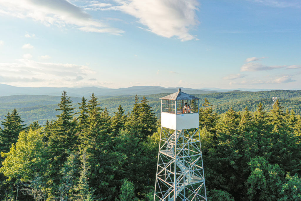 Green Mountains Vermont Mount Olga fire tower fall colors