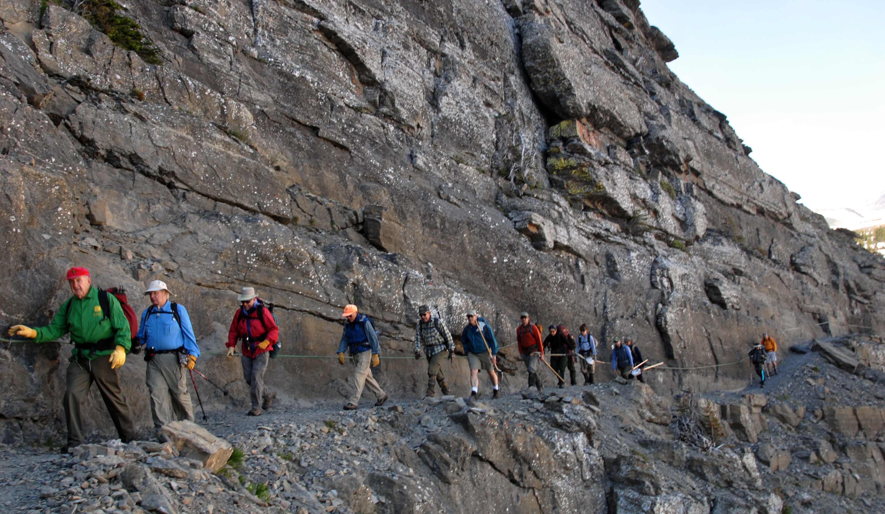 Glacier National Park Montana Highline Trail fall