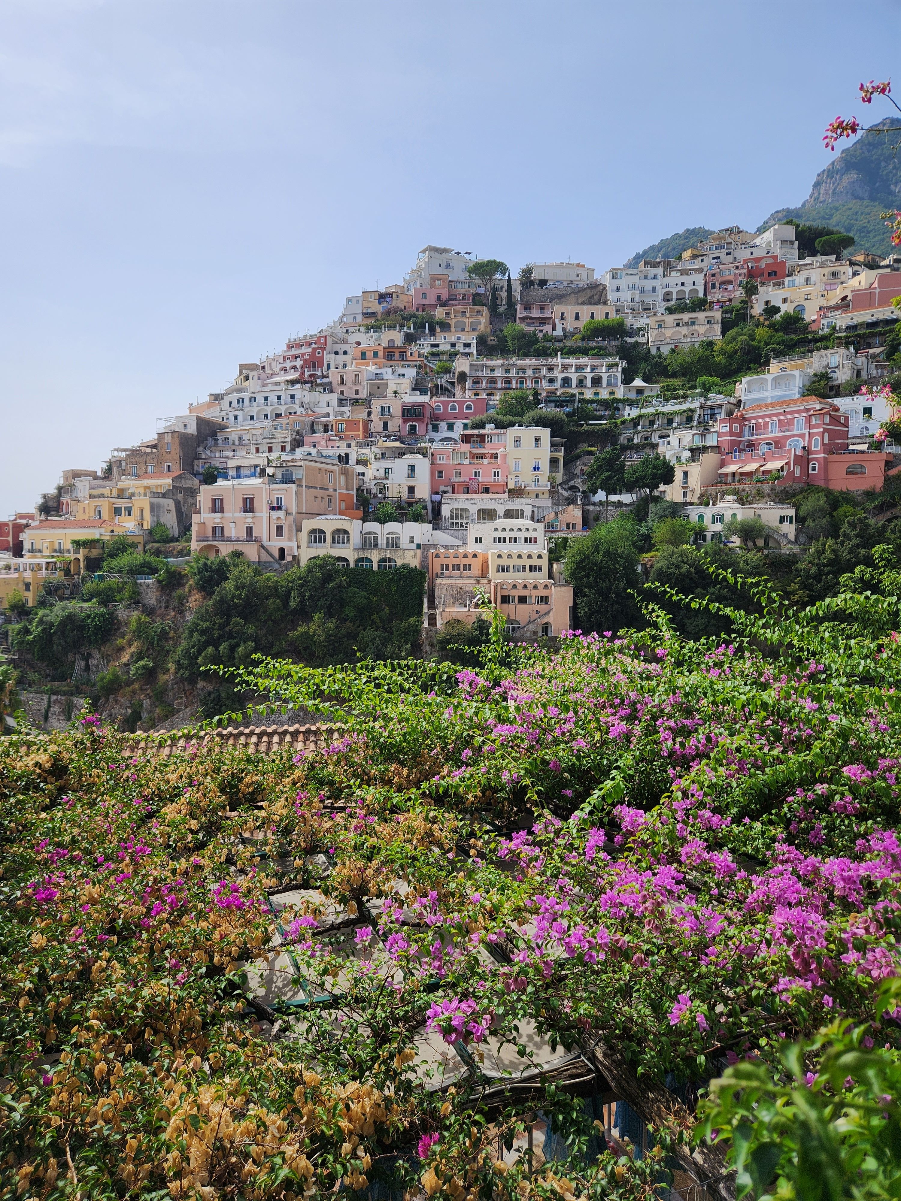 Positano Italy cliffside colorful buildings
