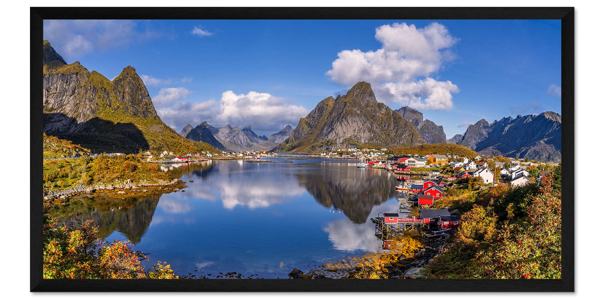 Reine Norway fishing village Lofoten Islands autumn
