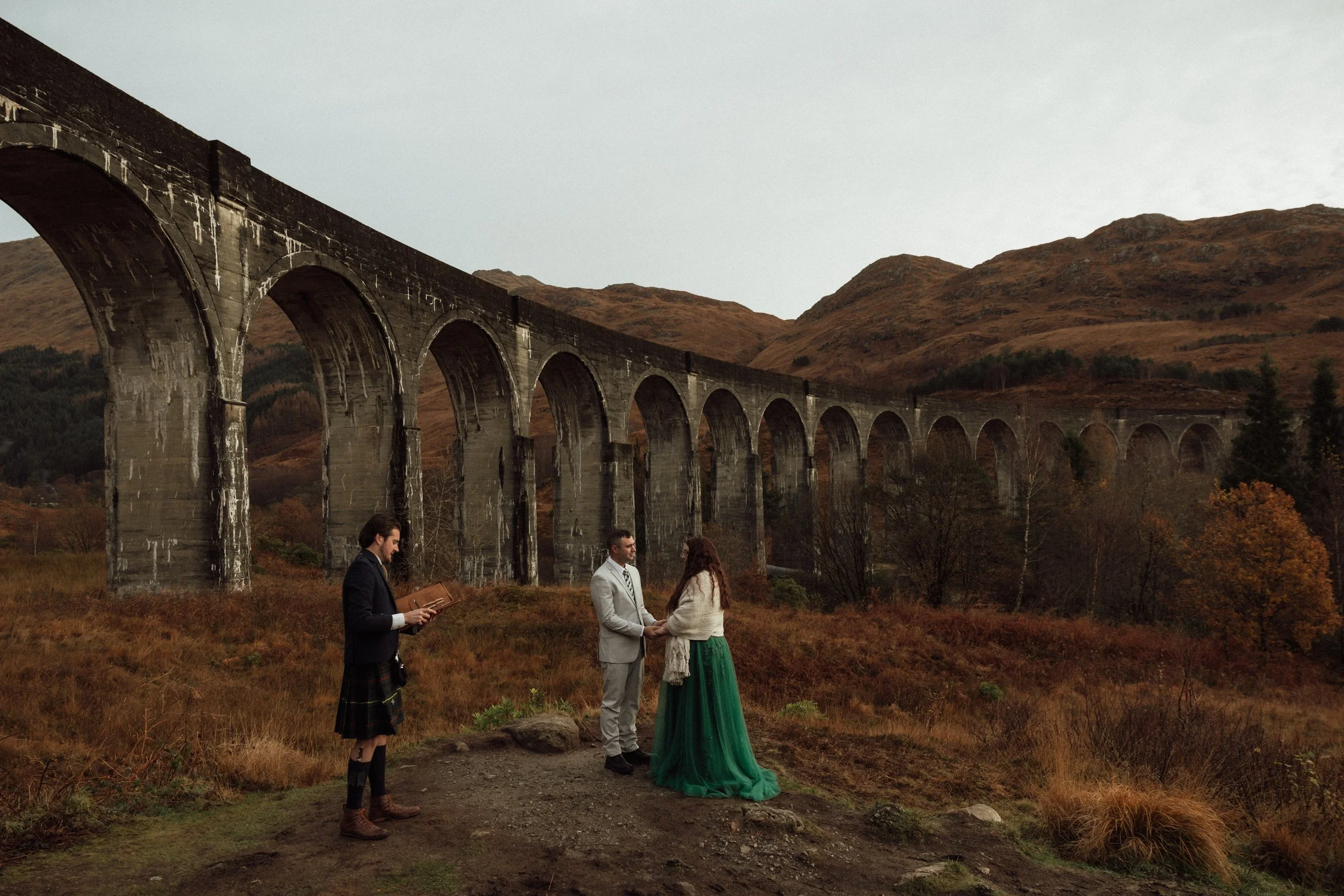 glenfinnan viaduct scotland autumn