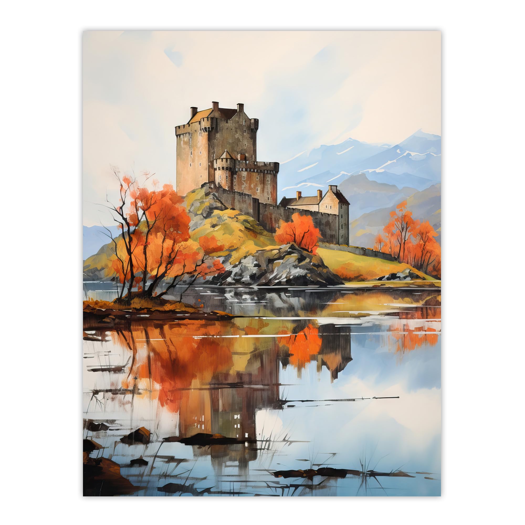 eilean donan castle autumn scotland