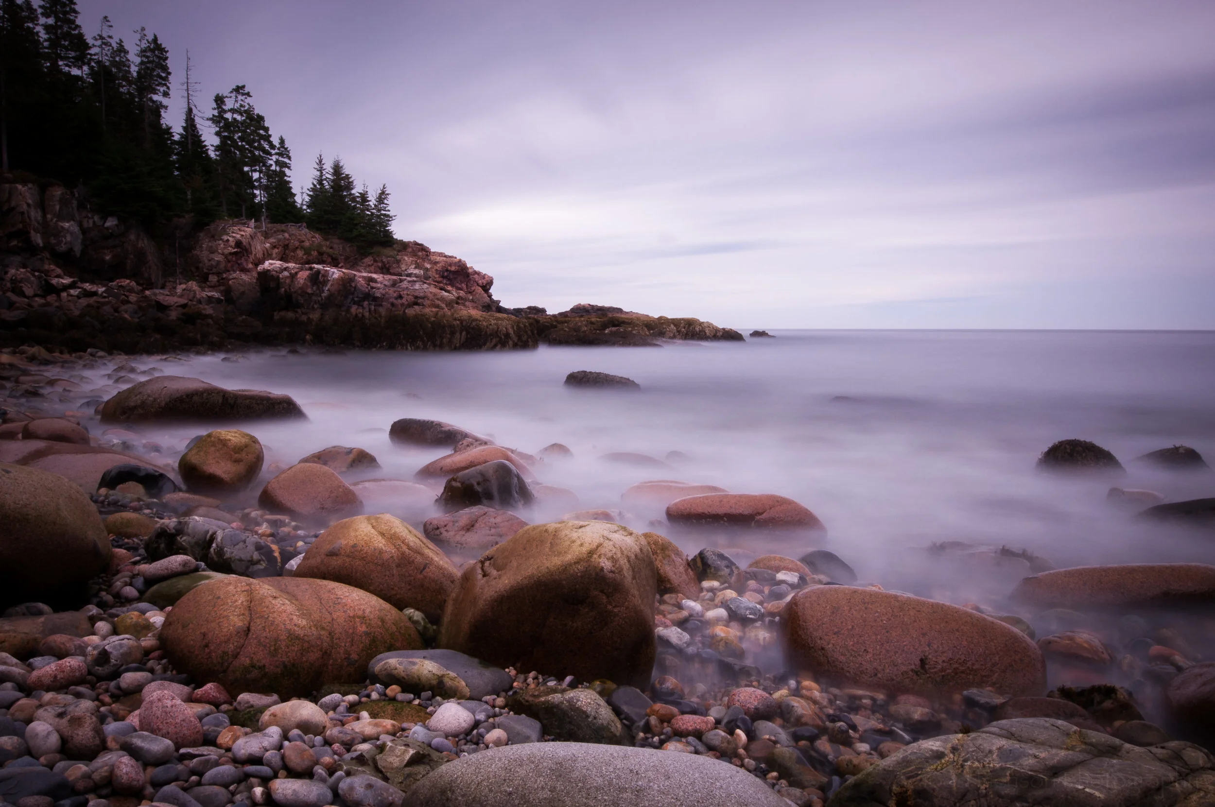 Acadia National Park rocky coastline Maine