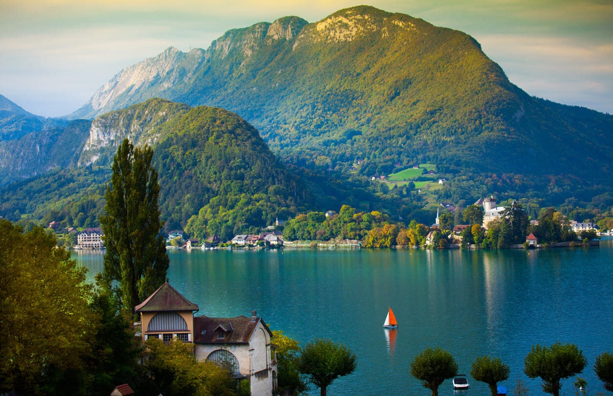 Annecy France lake mountains hiking