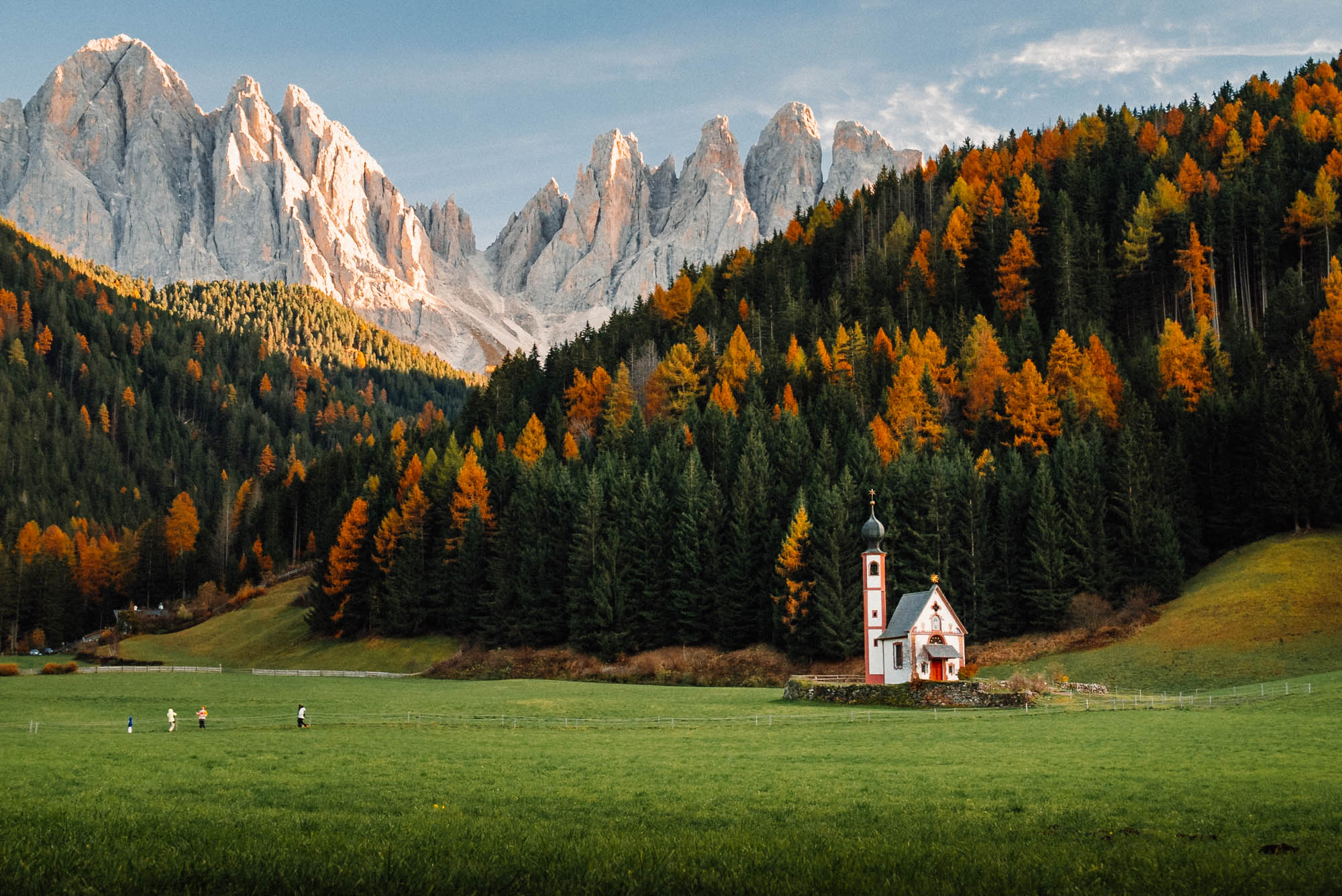 Dolomites Italy autumn foliage hiking