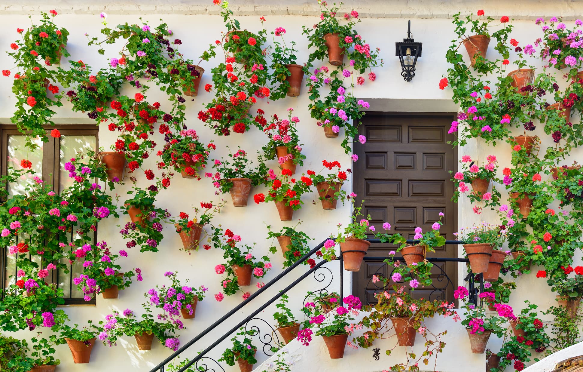 Cordoba Spain Mezquita patios flowers