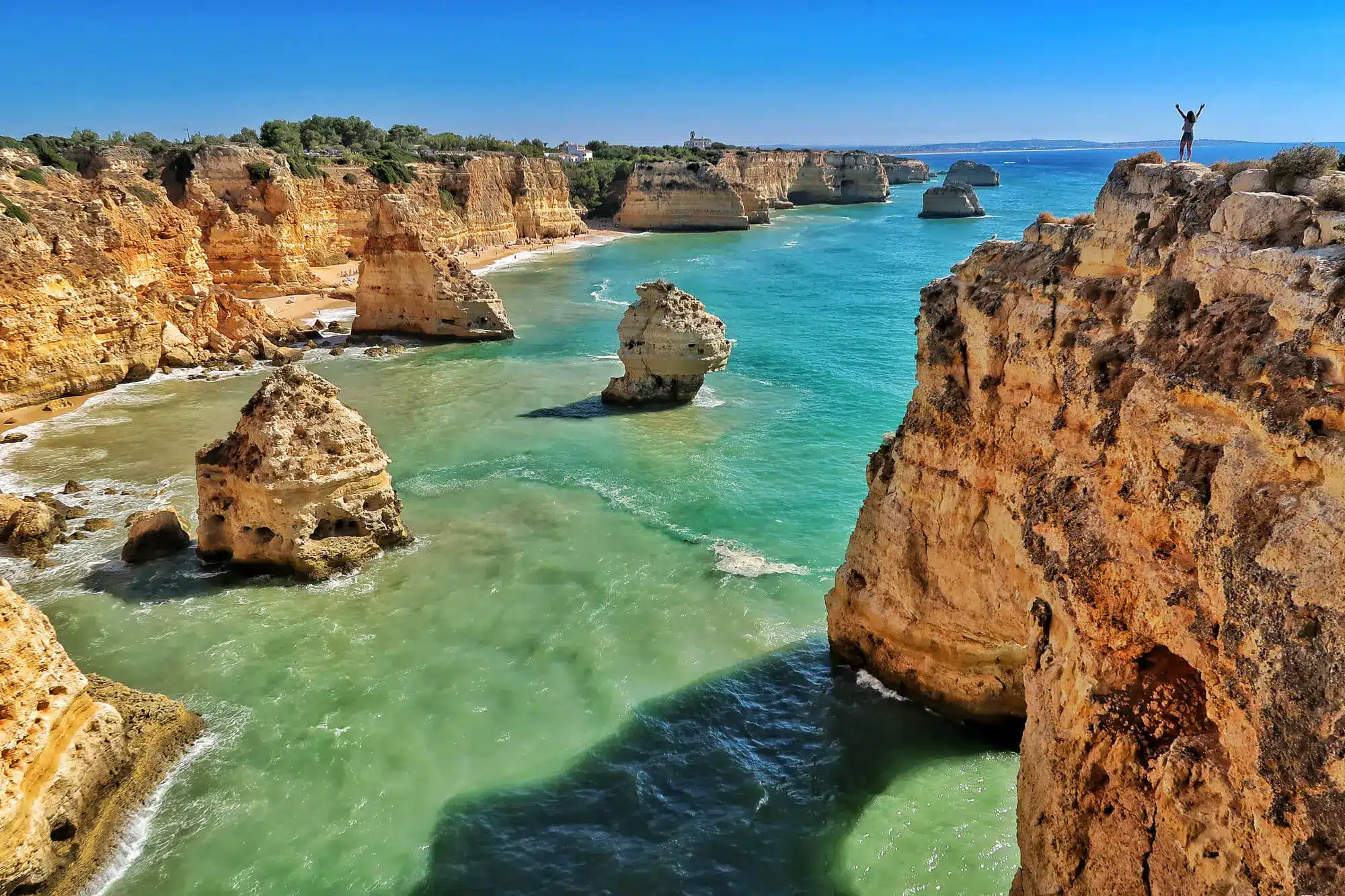 algarve portugal cliffs autumn