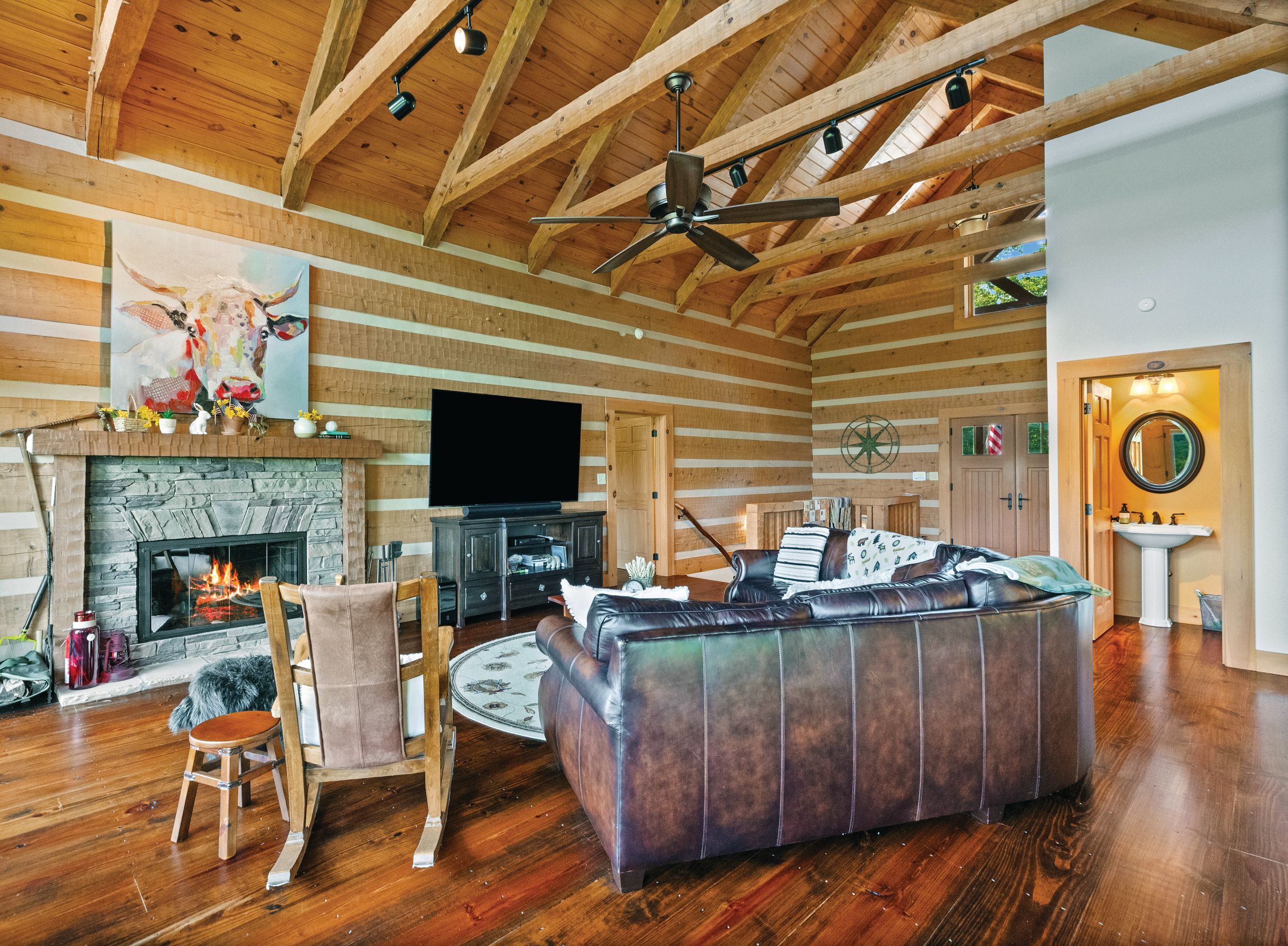 rustic log cabin appalachian smoky mountains