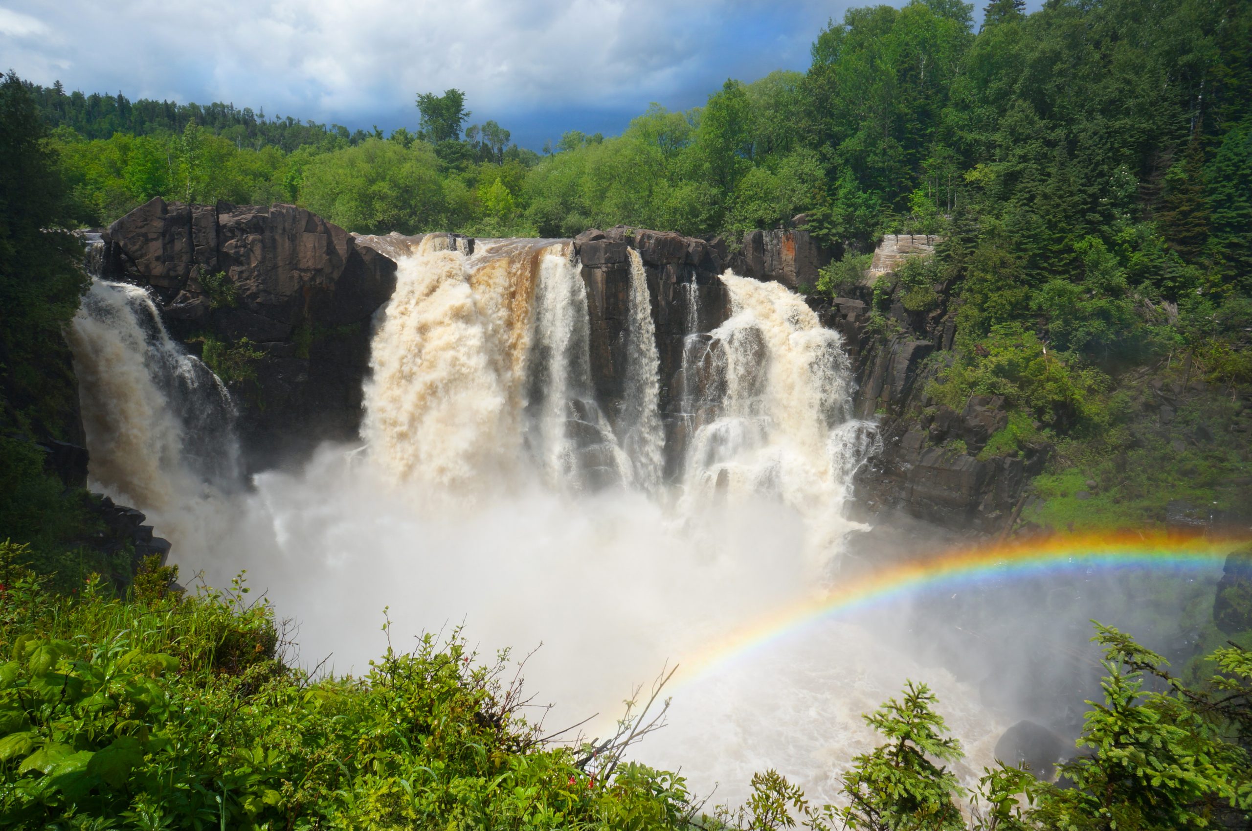 Lake Superior North Shore Minnesota waterfall