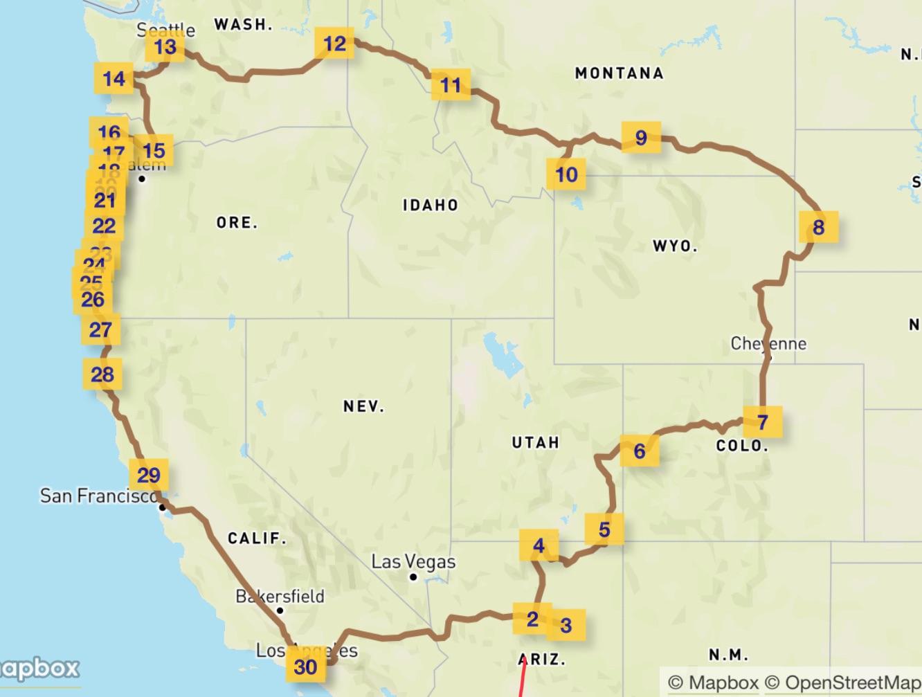 september road trips usa