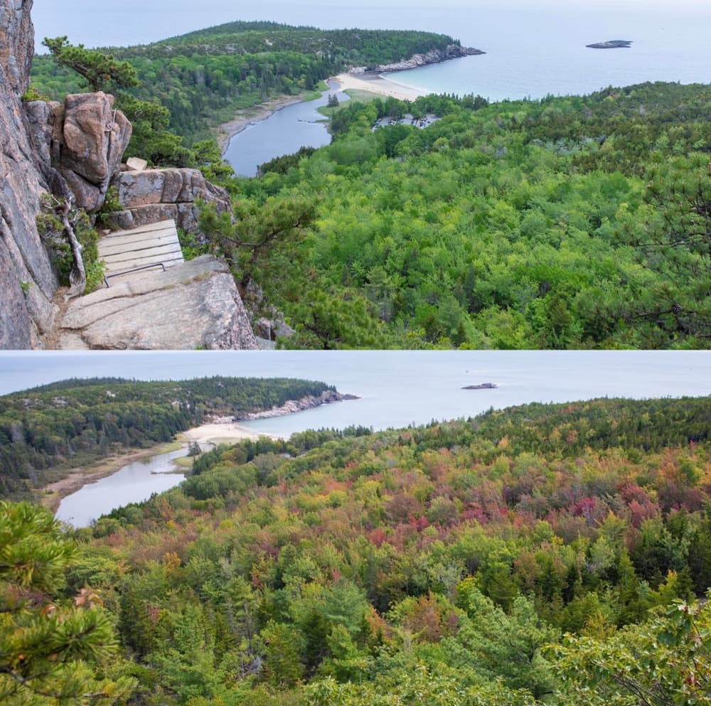 Beehive Loop Trail Acadia Maine coastal views