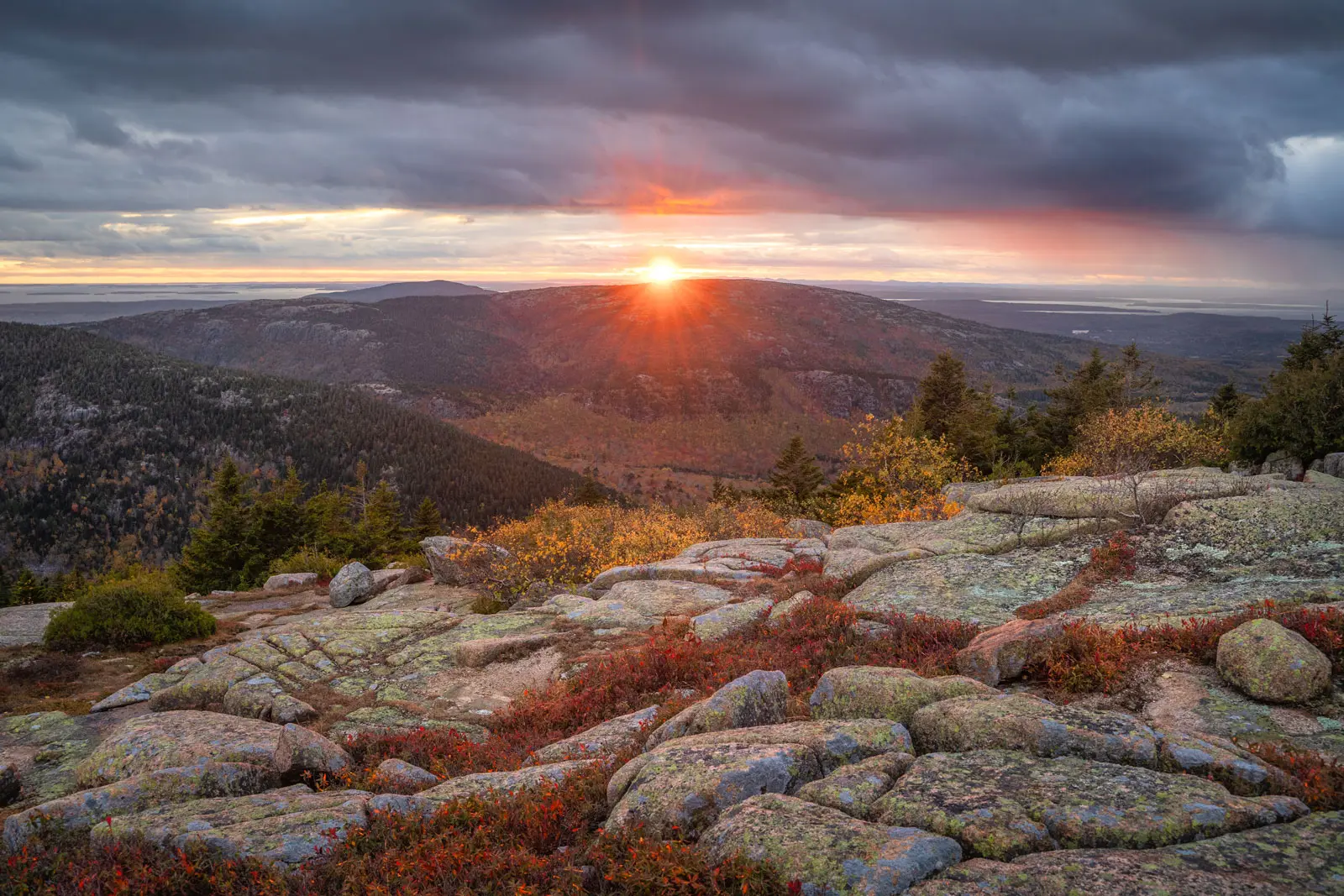 fall foliage photography Acadia National Park