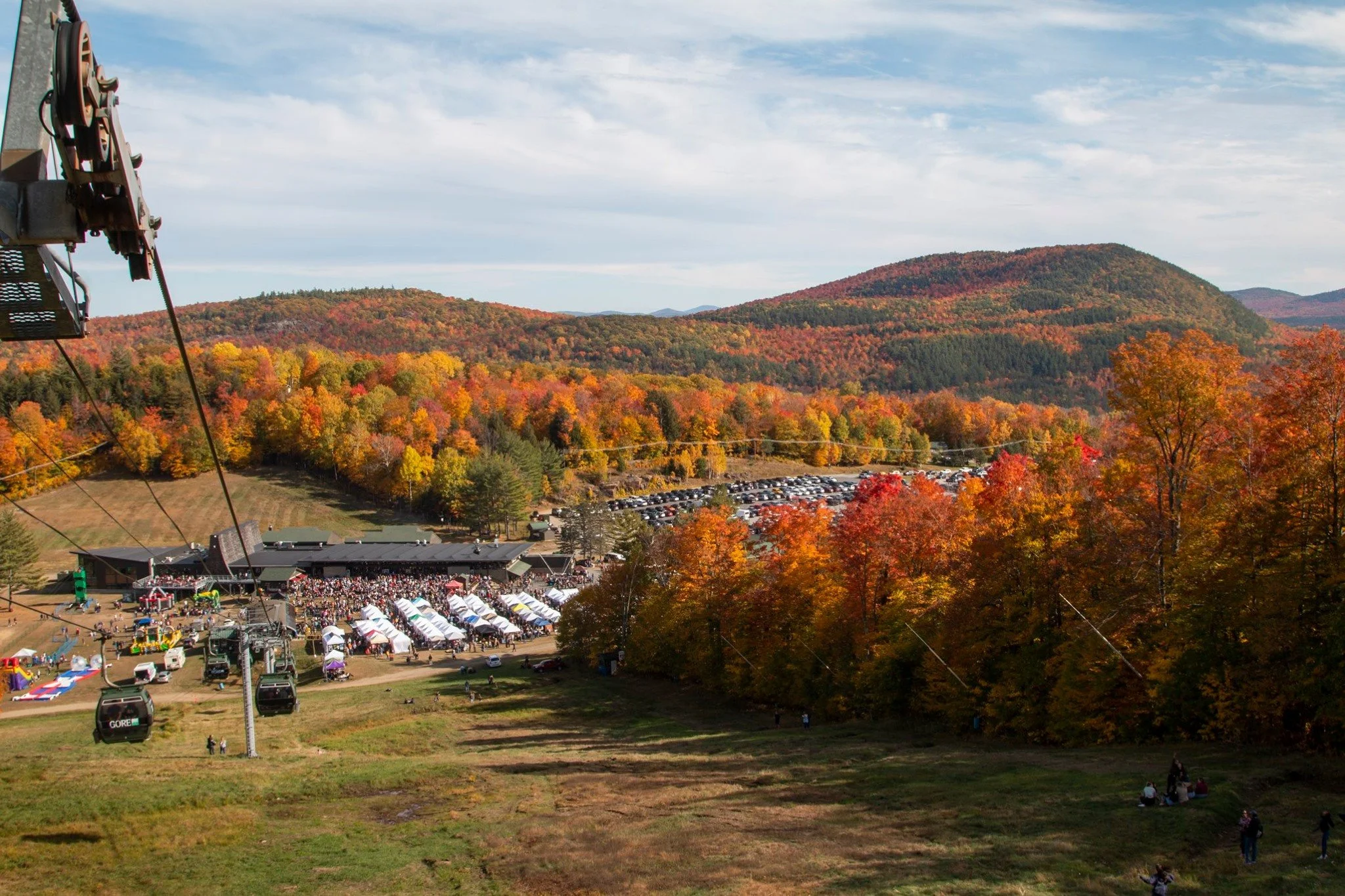 Gore Mountain gondola fall foliage North Creek