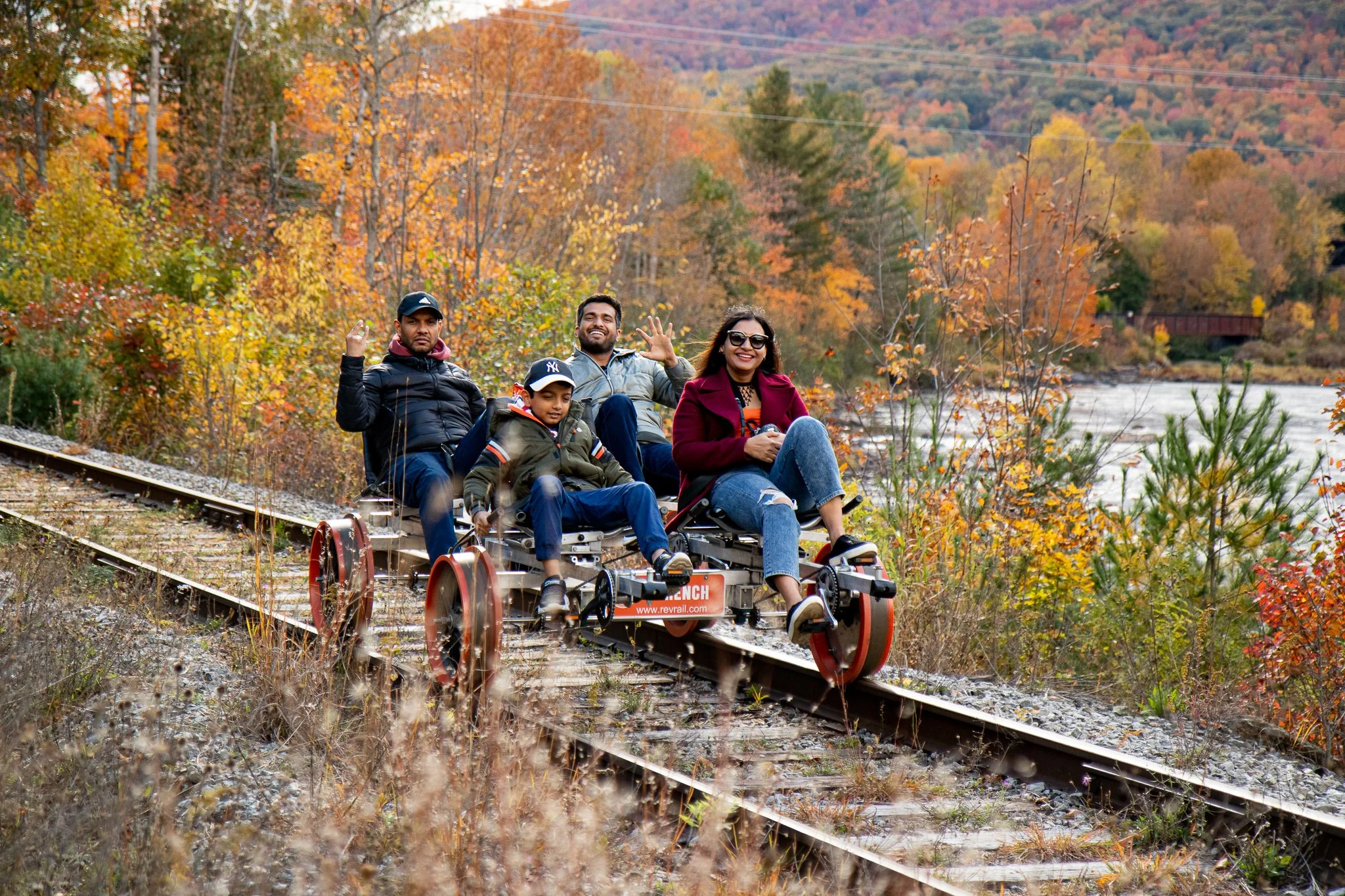 rail bike tour adirondacks hudson river