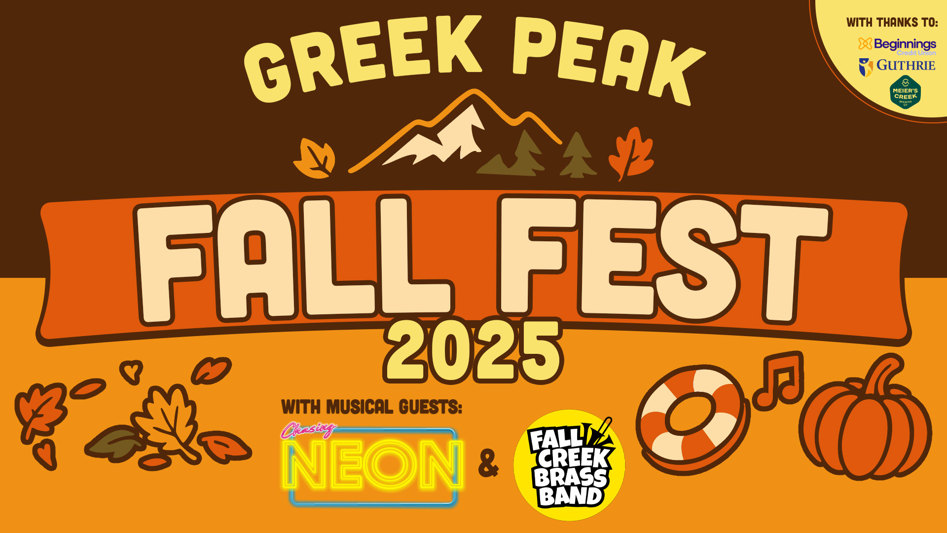 Greek Peak Mountain Coaster fall colors