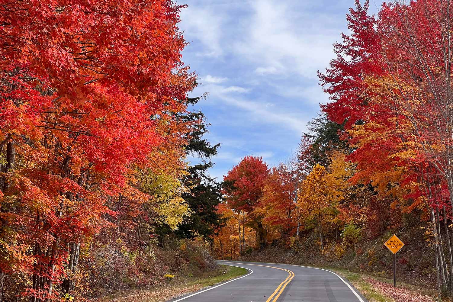 Gatlinburg fall foliage Great Smoky Mountains