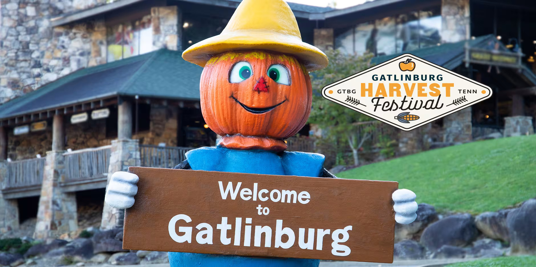 Gatlinburg Harvest Festival scarecrow decorations downtown